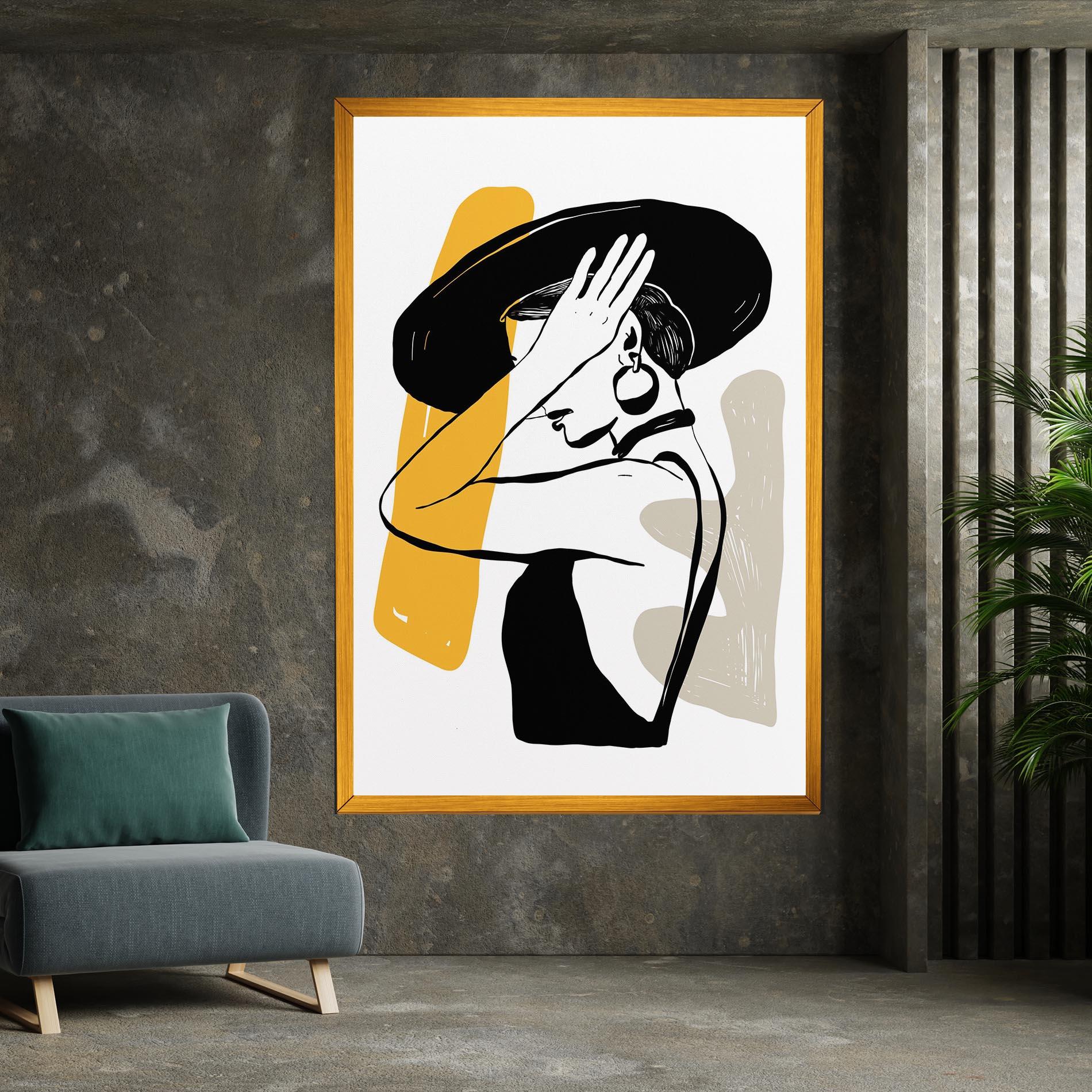 Leinwandbild Big Earring mockup 7