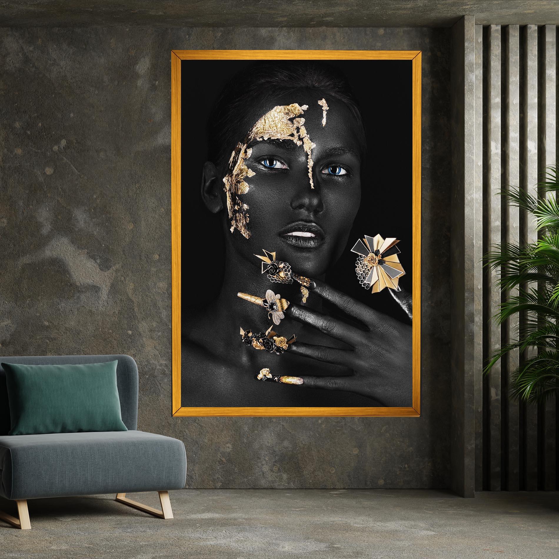 Leinwandbild Black Art Makeup mockup 7
