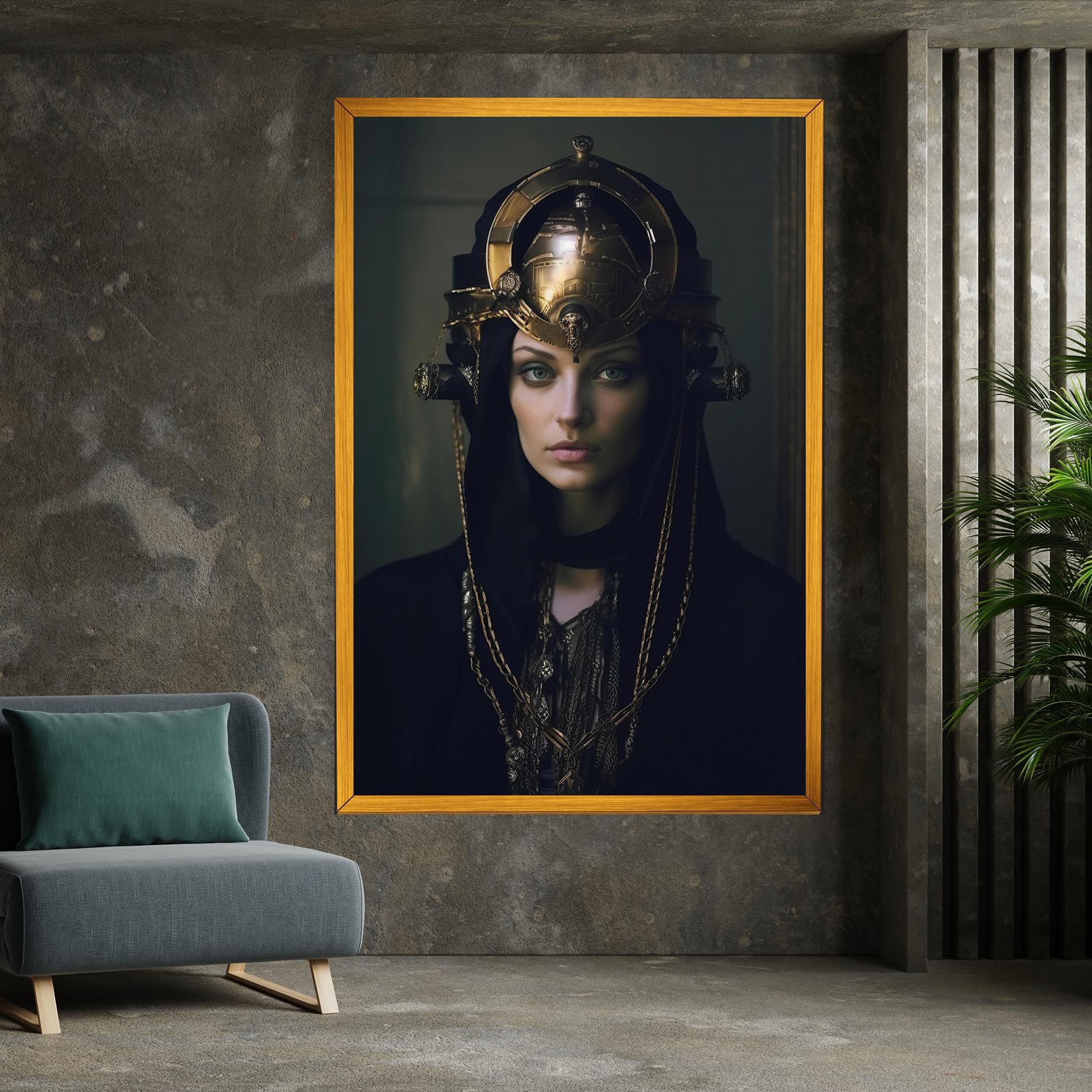 Gold Headpiece mockup 7