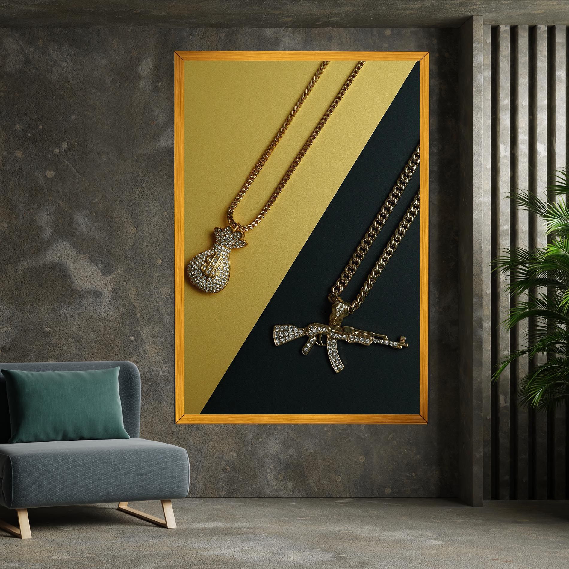 Gun Neckace mockup 7