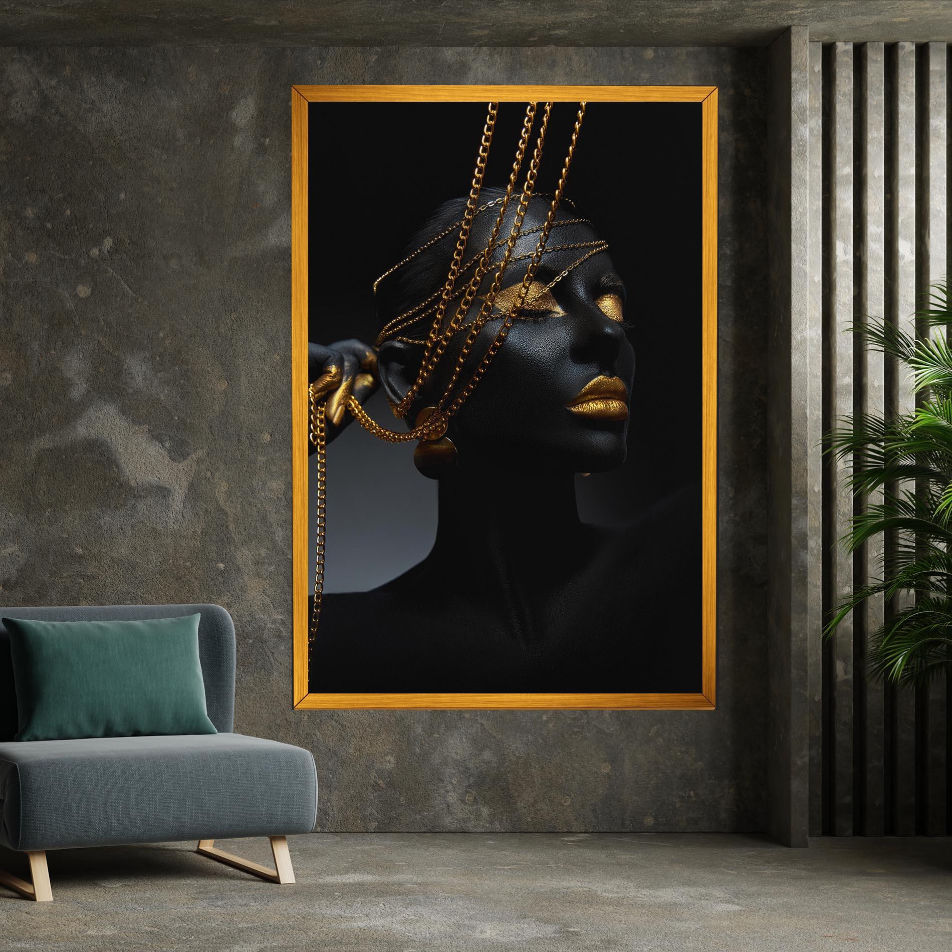 Leinwandbild Pretty Gold Chain mockup 7