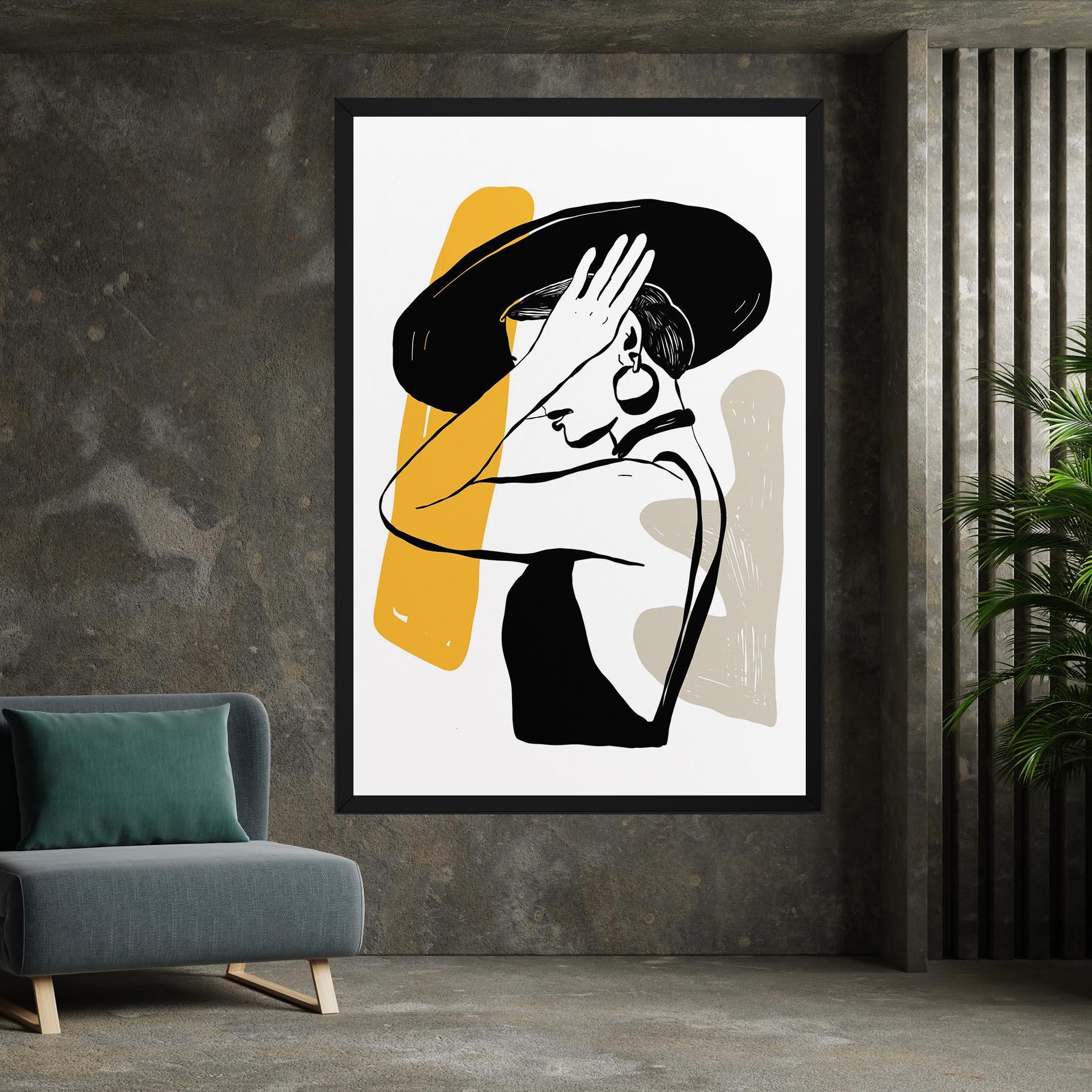 Leinwandbild Big Earring mockup 7