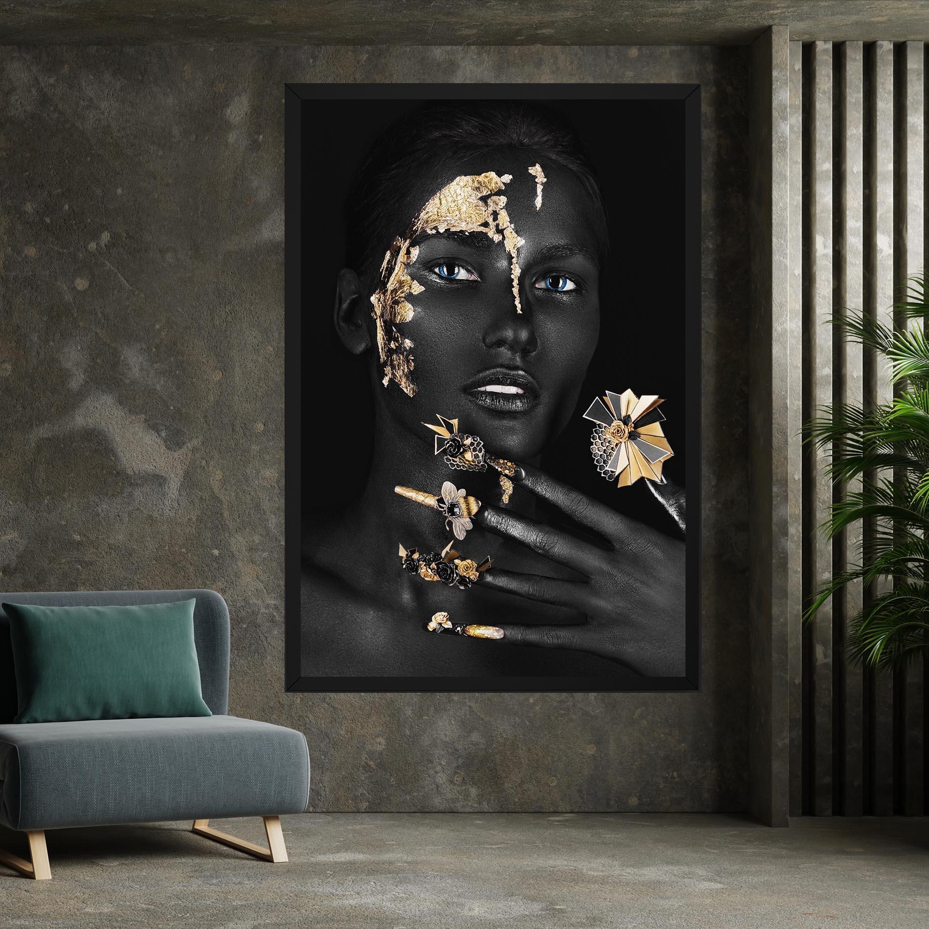 Leinwandbild Black Art Makeup mockup 7