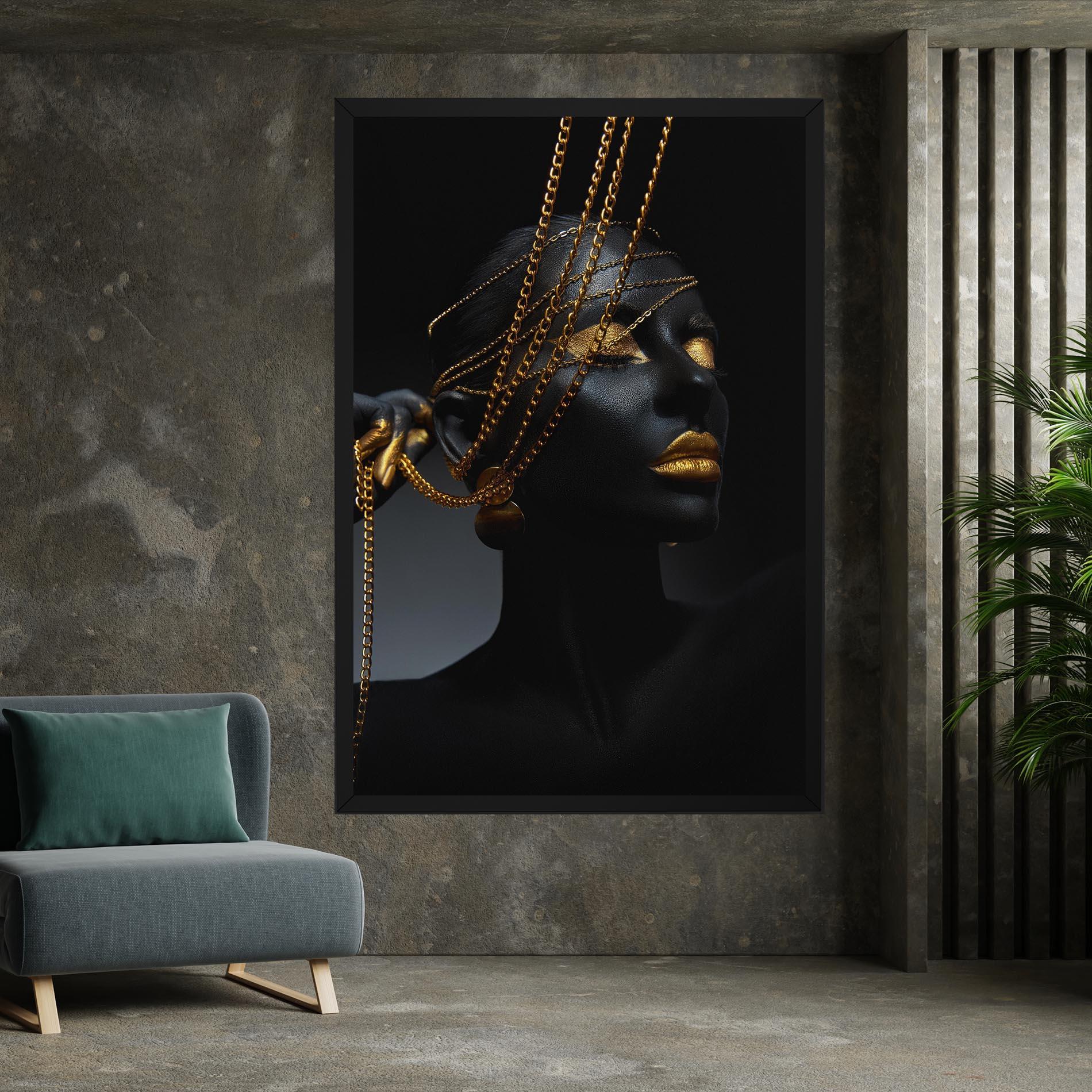 Leinwandbild Pretty Gold Chain mockup 7