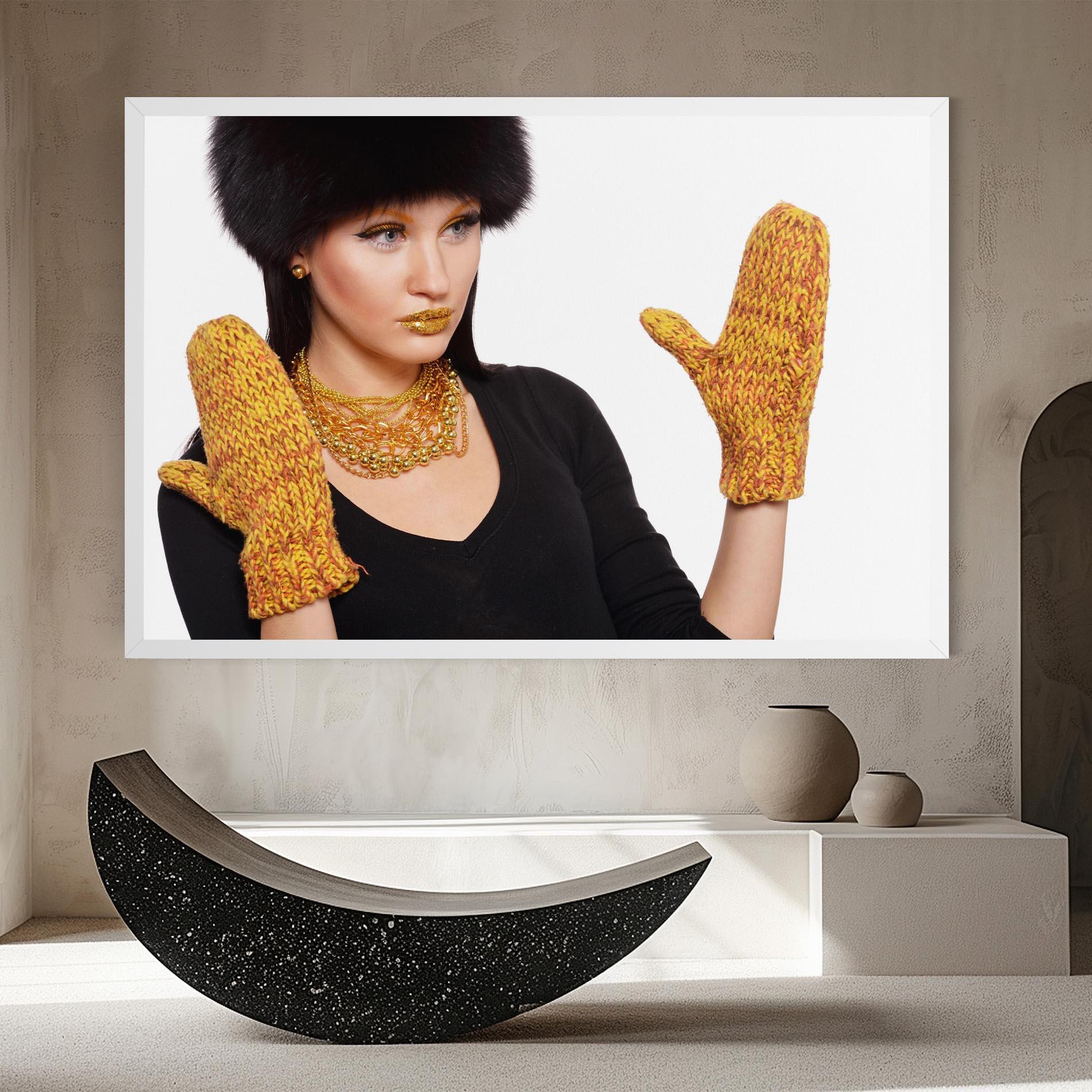 Leinwandbild Gold Accessories mockup 8