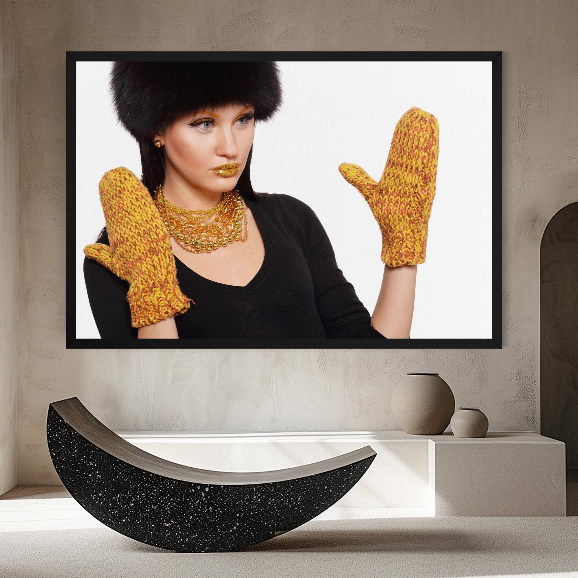 Leinwandbild Gold Accessories mockup 8