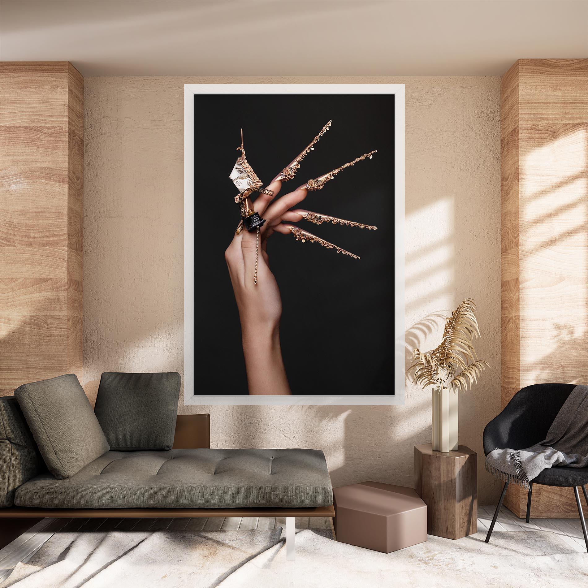 Leinwandbild Creative Design Nails mockup 8