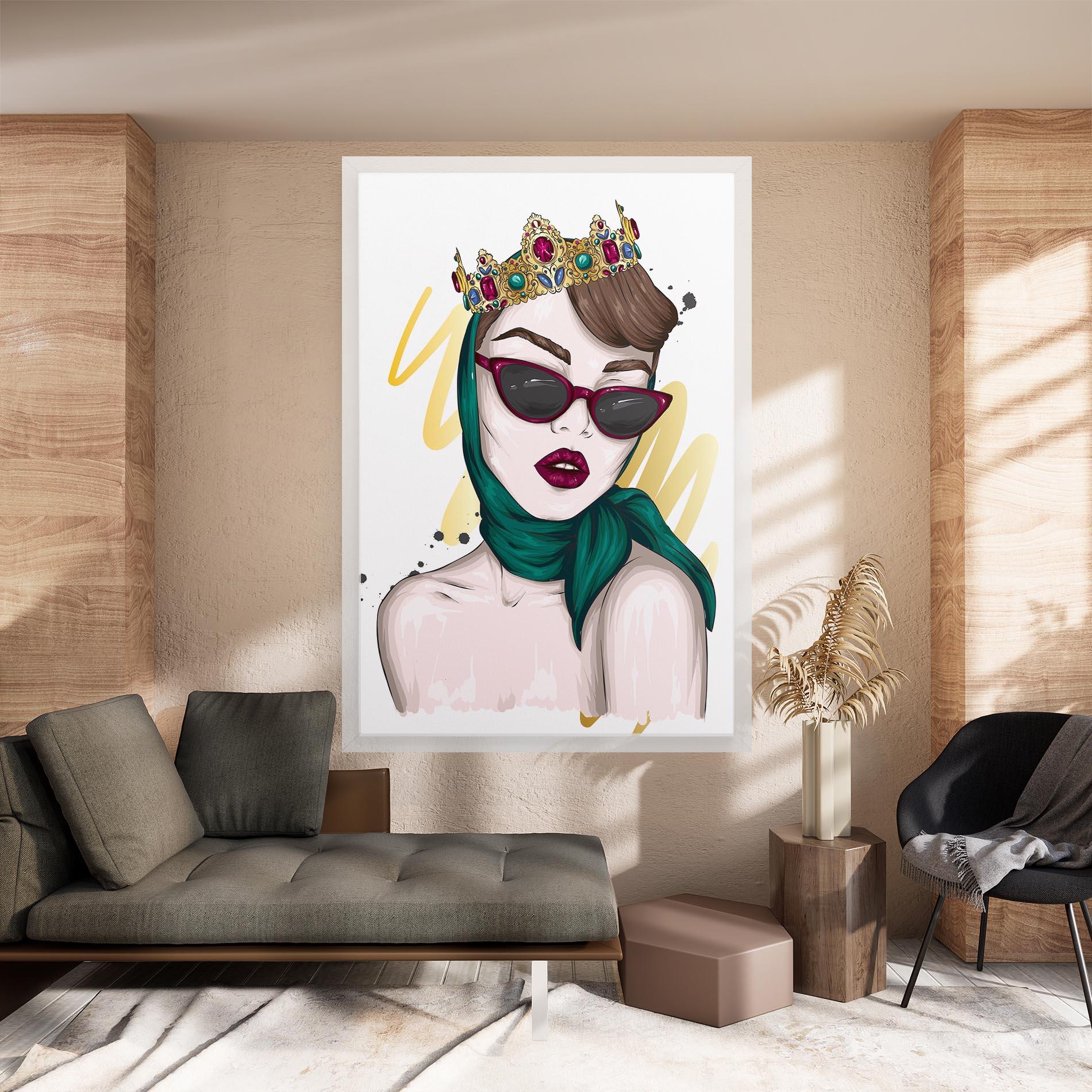 Leinwandbild Diva Crown mockup 8