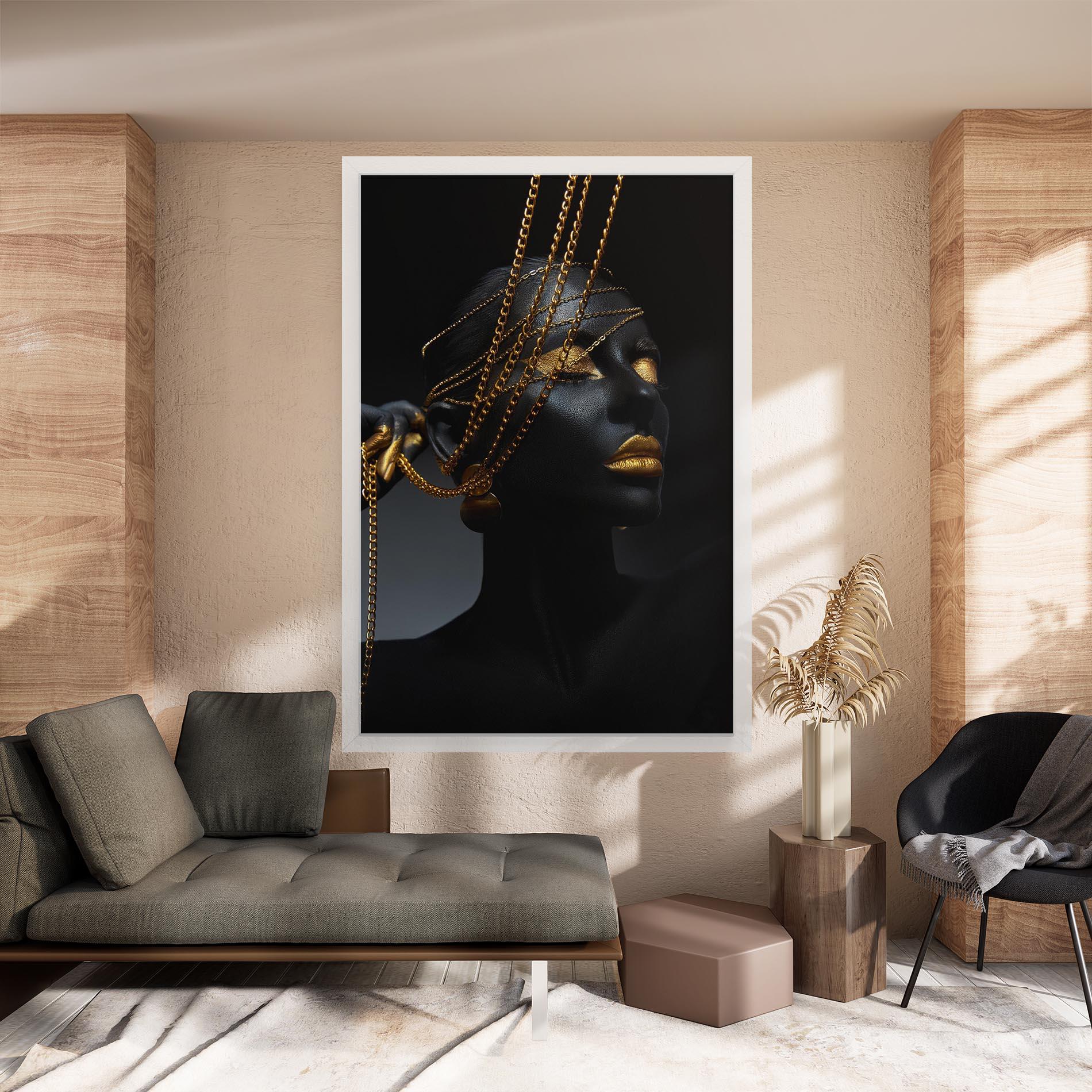 Leinwandbild Pretty Gold Chain mockup 8