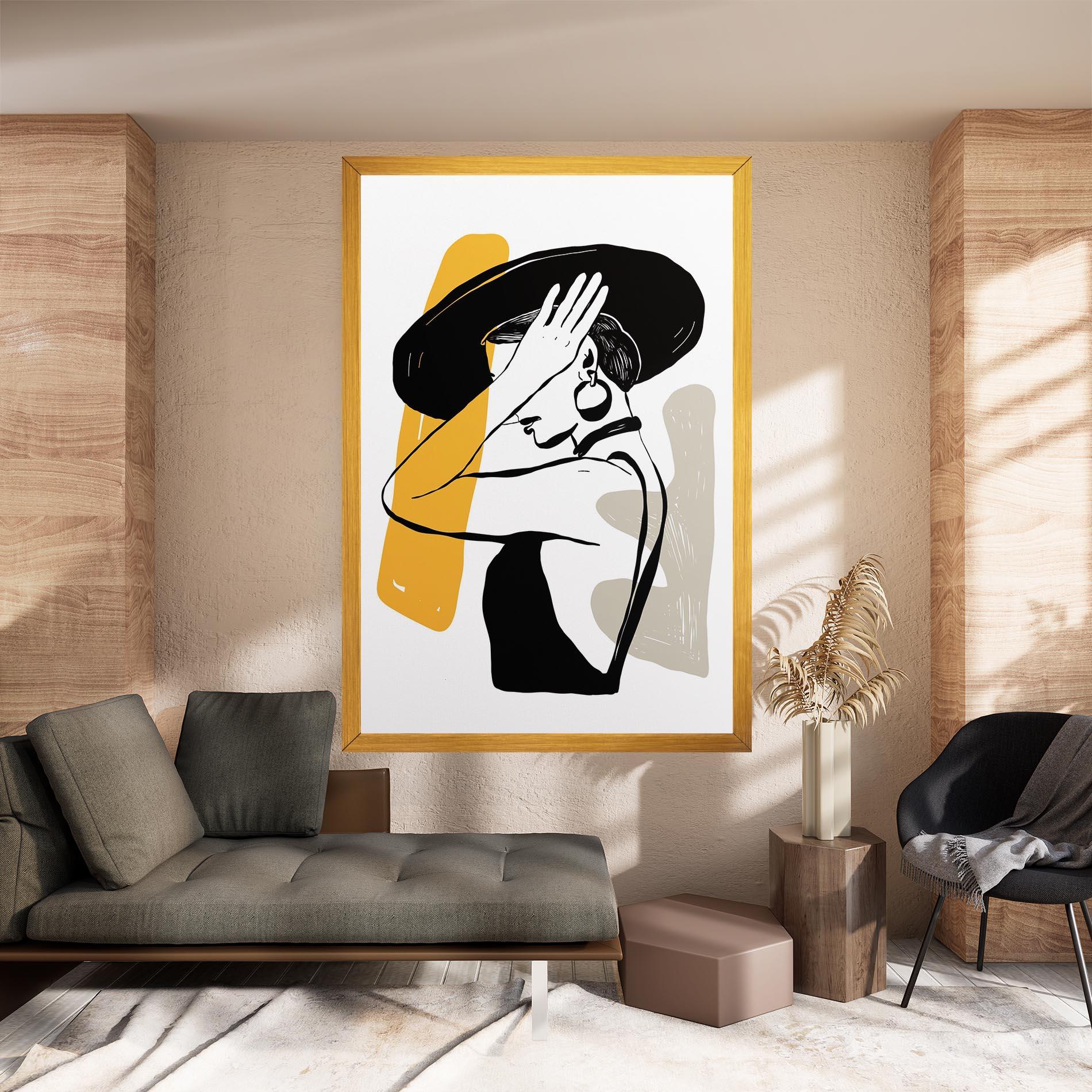 Leinwandbild Big Earring mockup 8