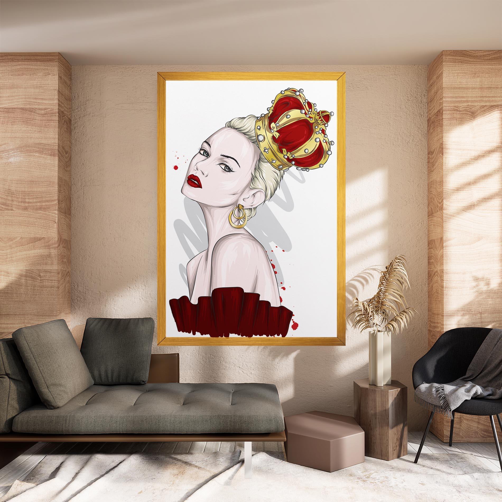 Leinwandbild Big Red Crown mockup 8