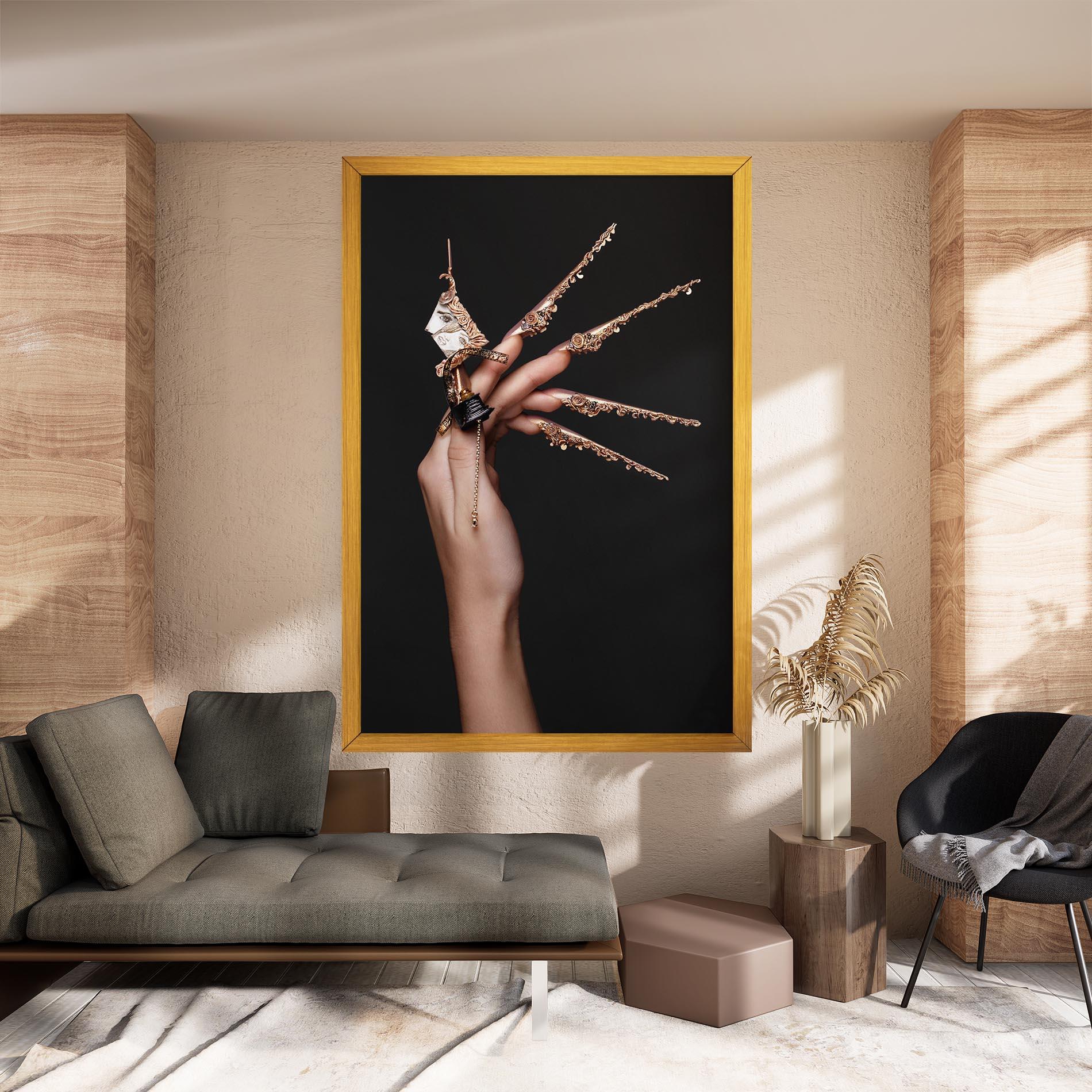 Leinwandbild Creative Design Nails mockup 8