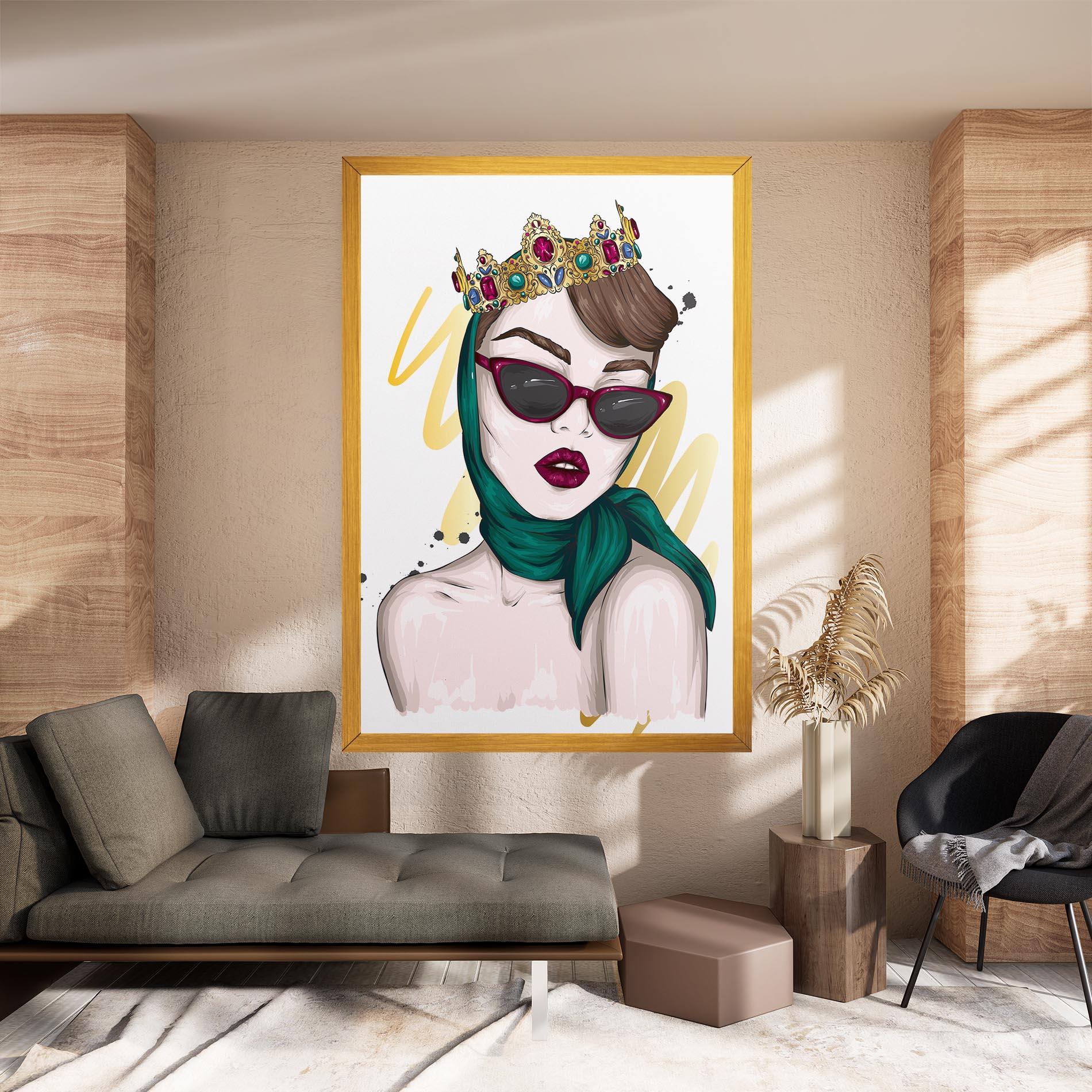 Leinwandbild Diva Crown mockup 8