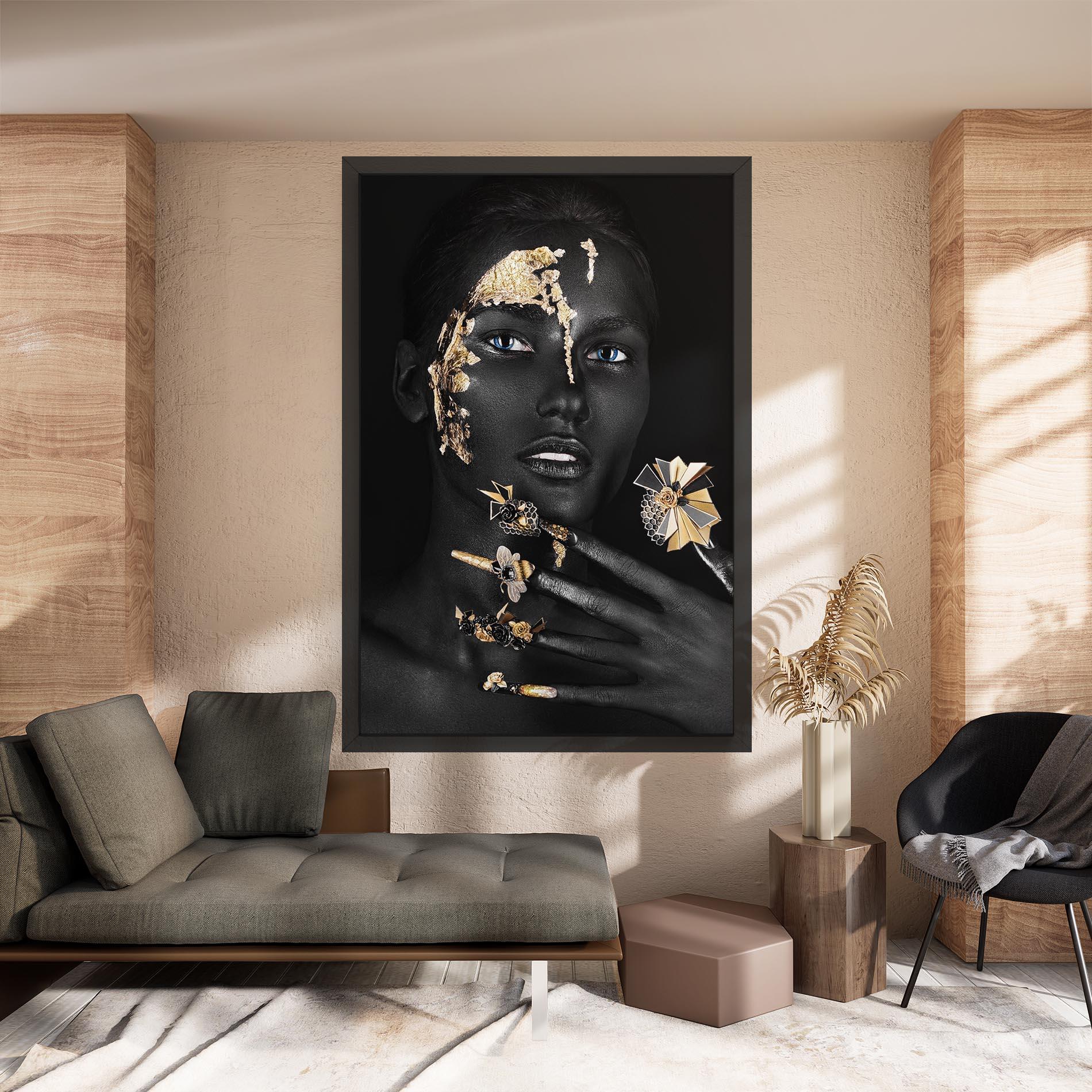 Leinwandbild Black Art Makeup mockup 8