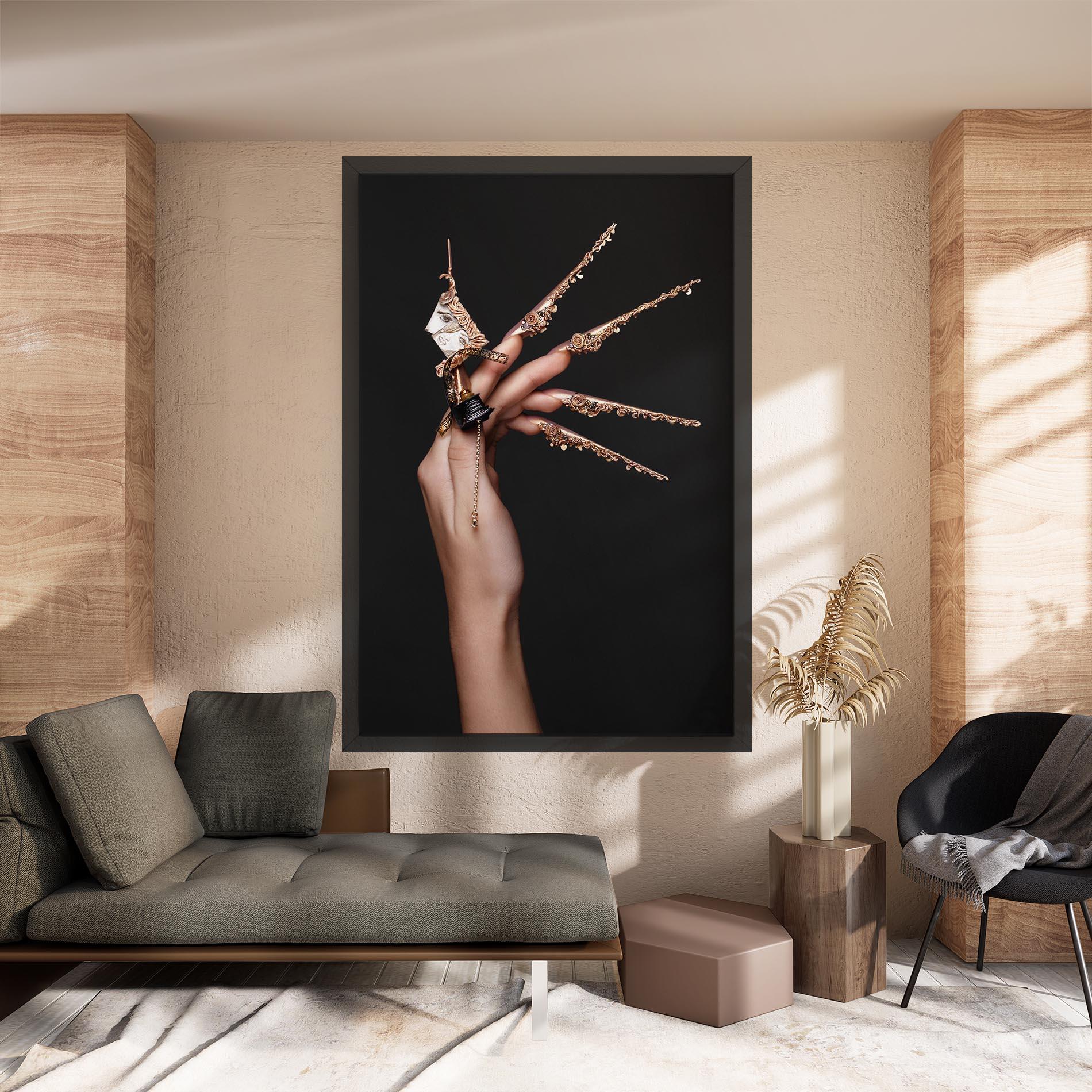 Leinwandbild Creative Design Nails mockup 8