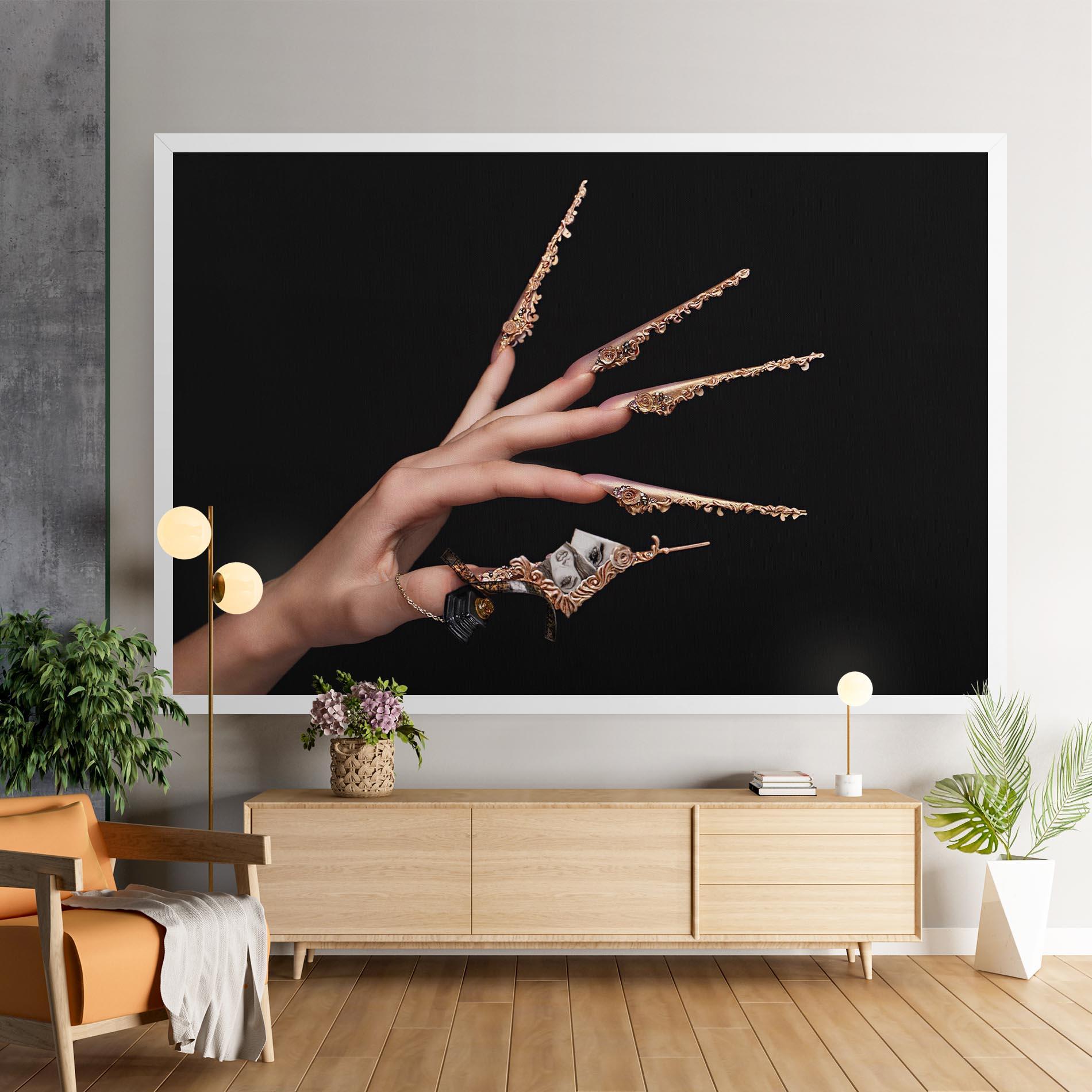 Leinwandbild Creative Manicure mockup 9