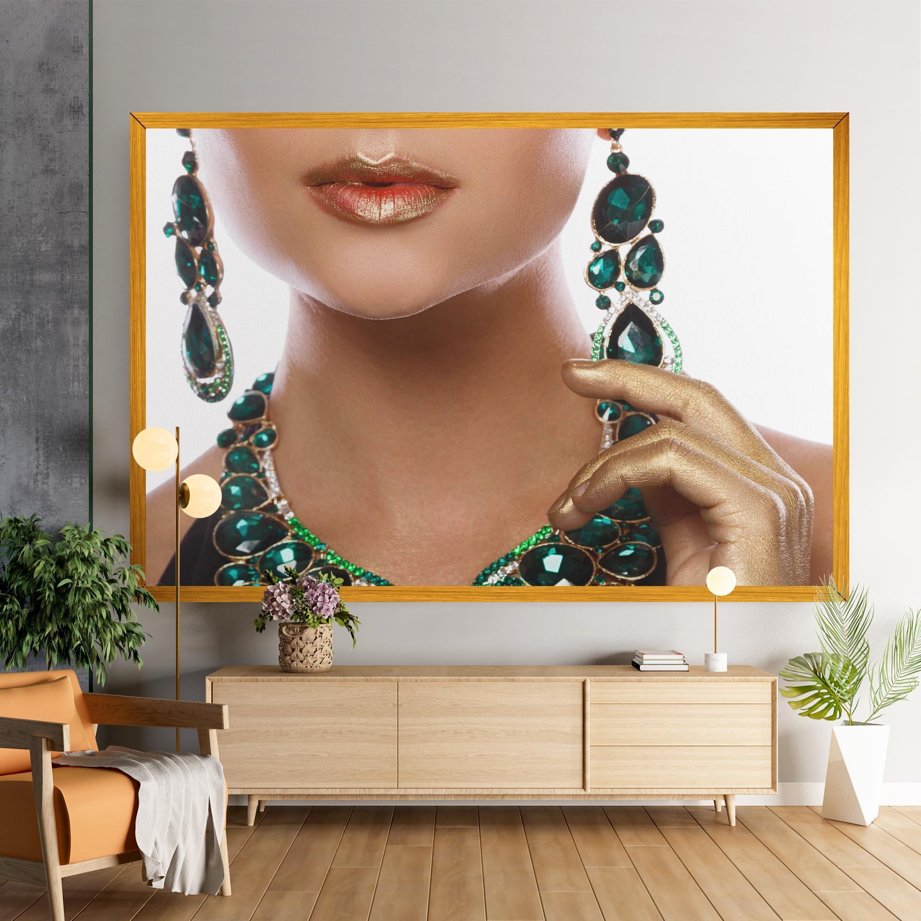 Leinwandbild Green Accessory mockup 9