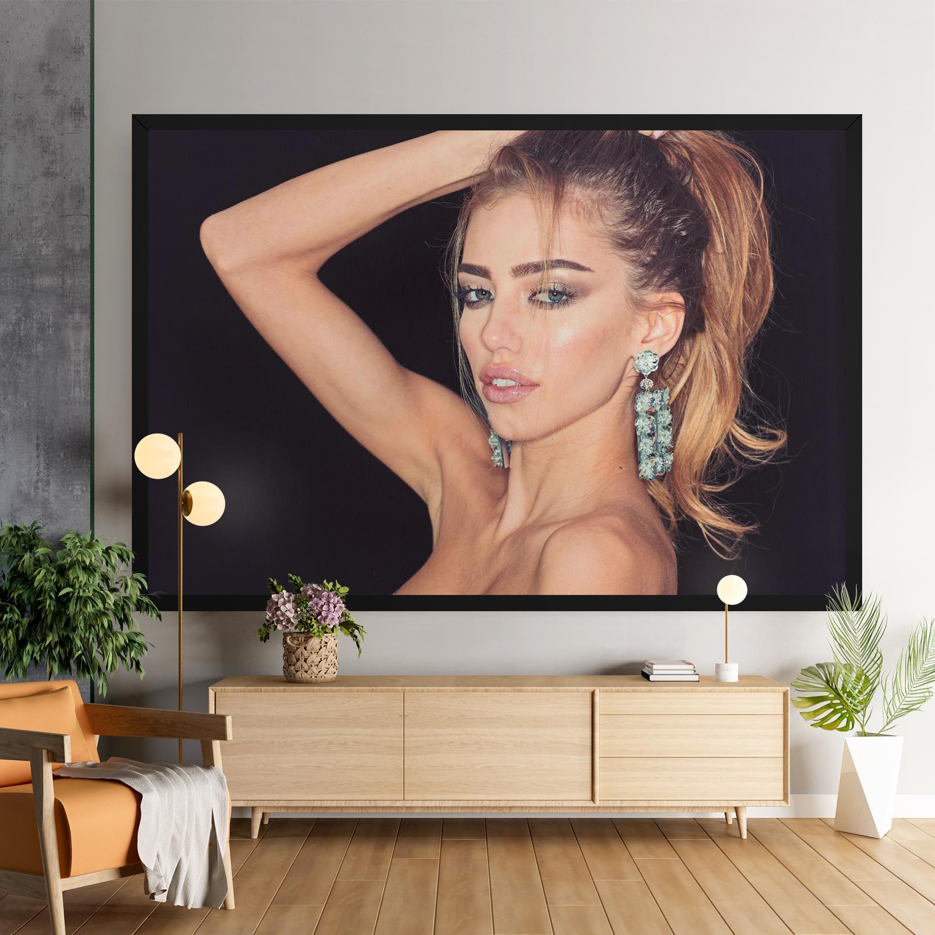 Flower Earrings mockup 9