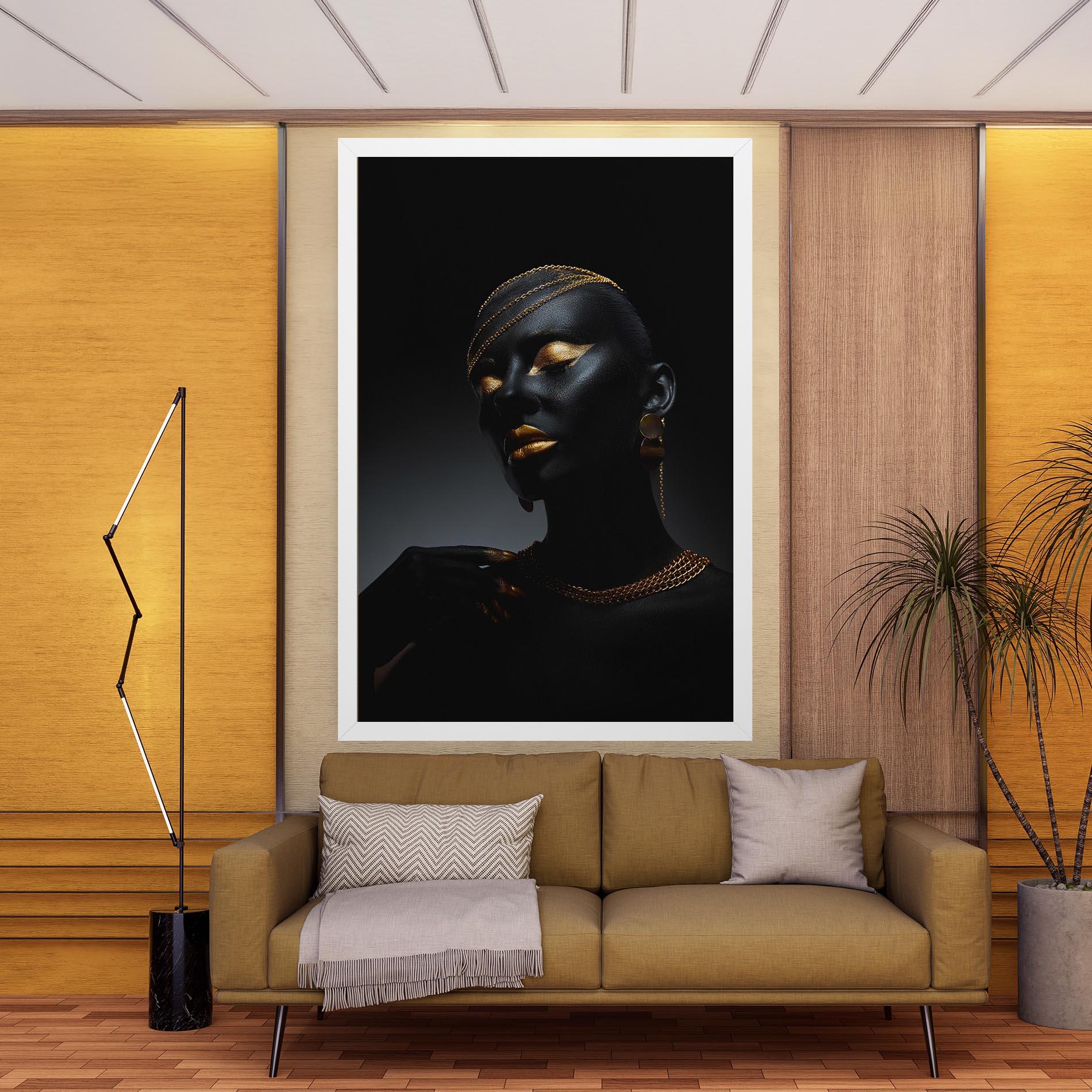 Leinwandbild Beauty Gold mockup 9