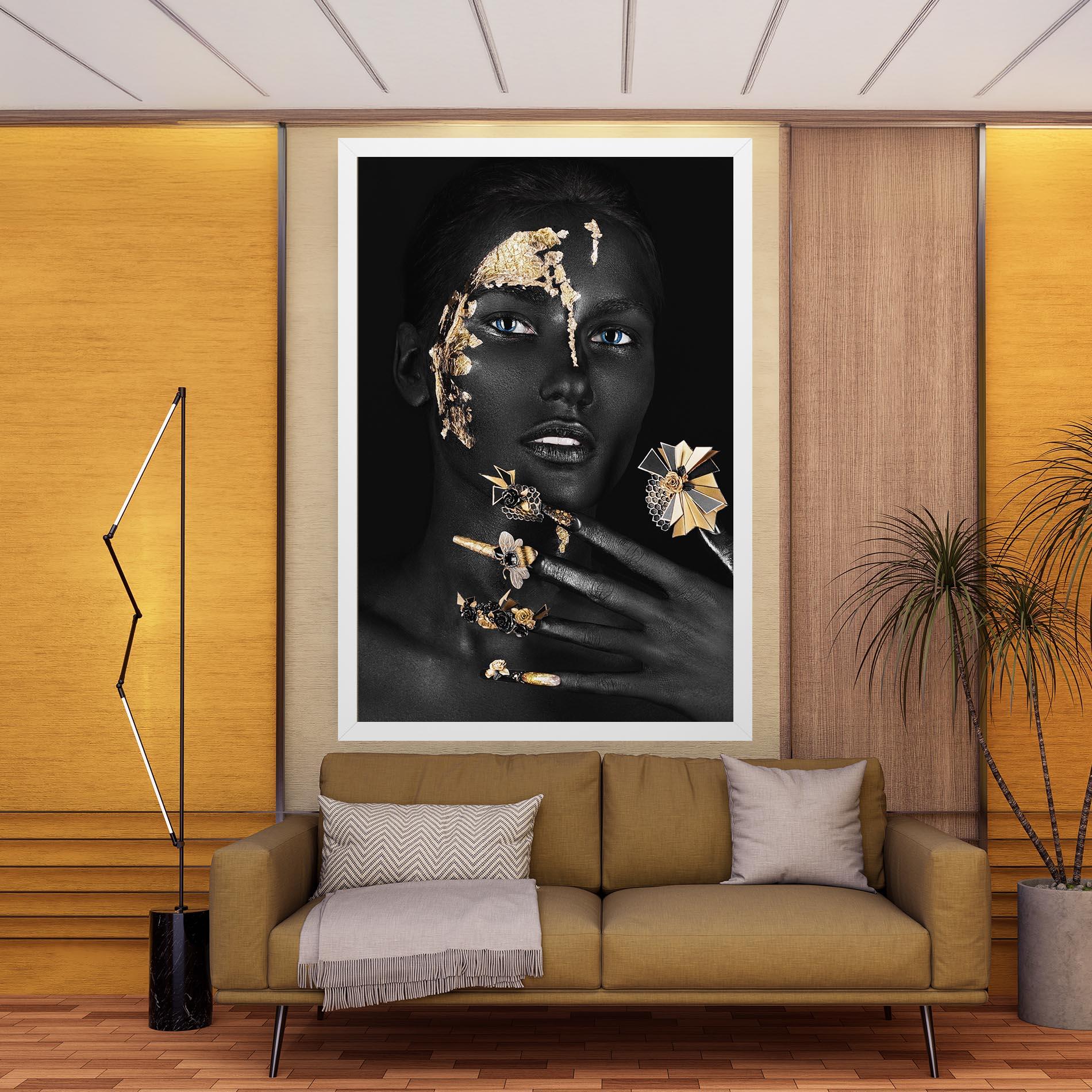 Leinwandbild Black Art Makeup mockup 9