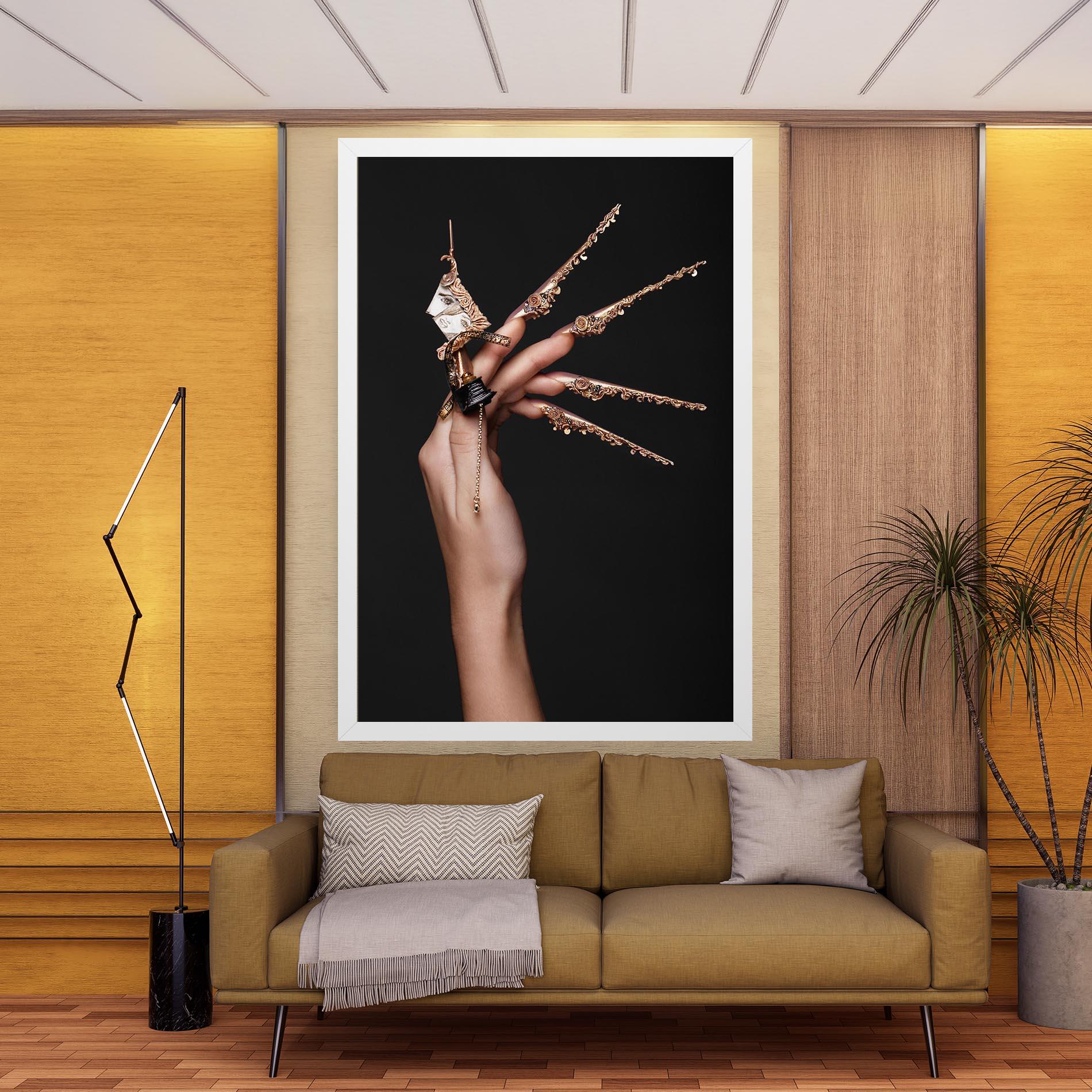 Leinwandbild Creative Design Nails mockup 9