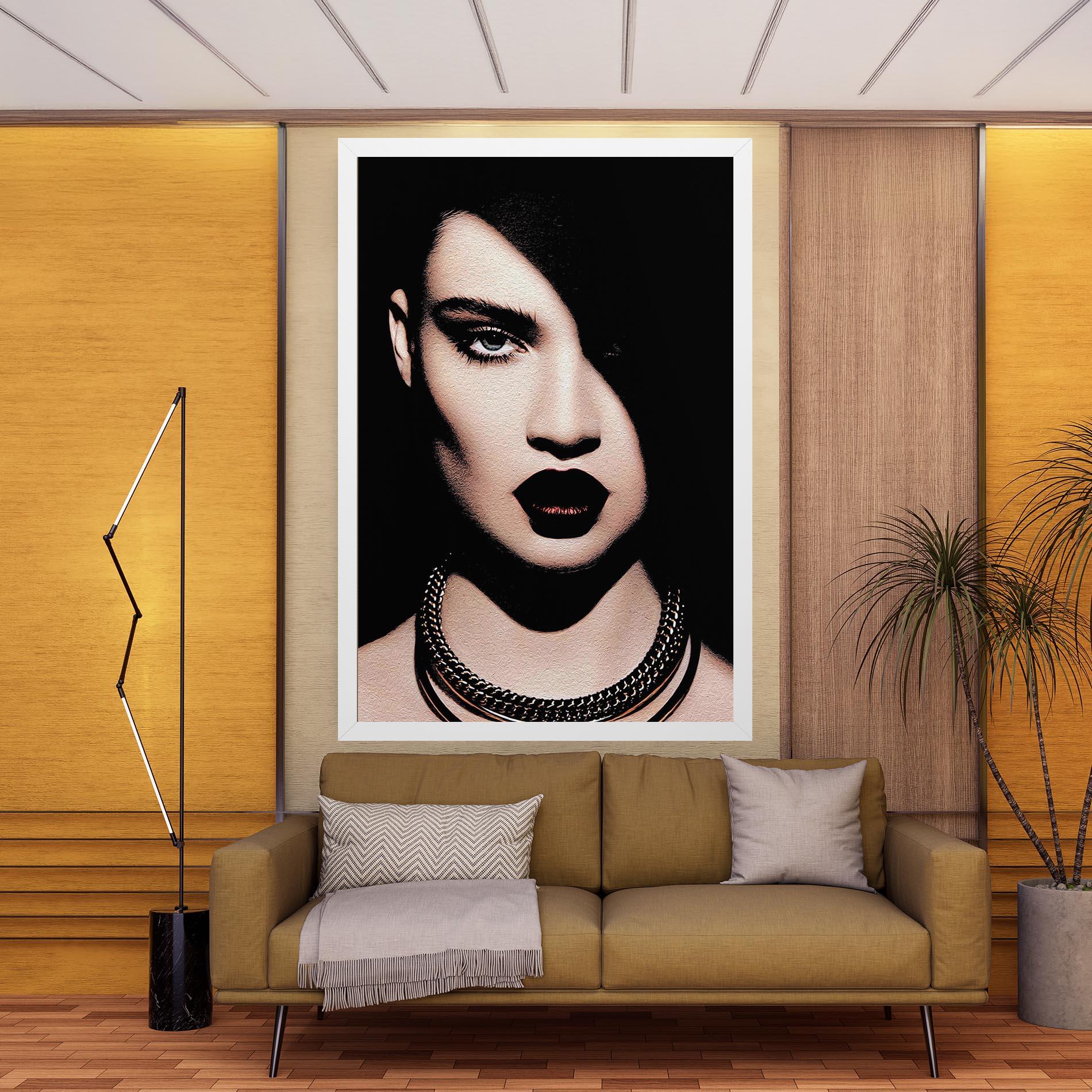 Leinwandbild Gold Necklace mockup 9