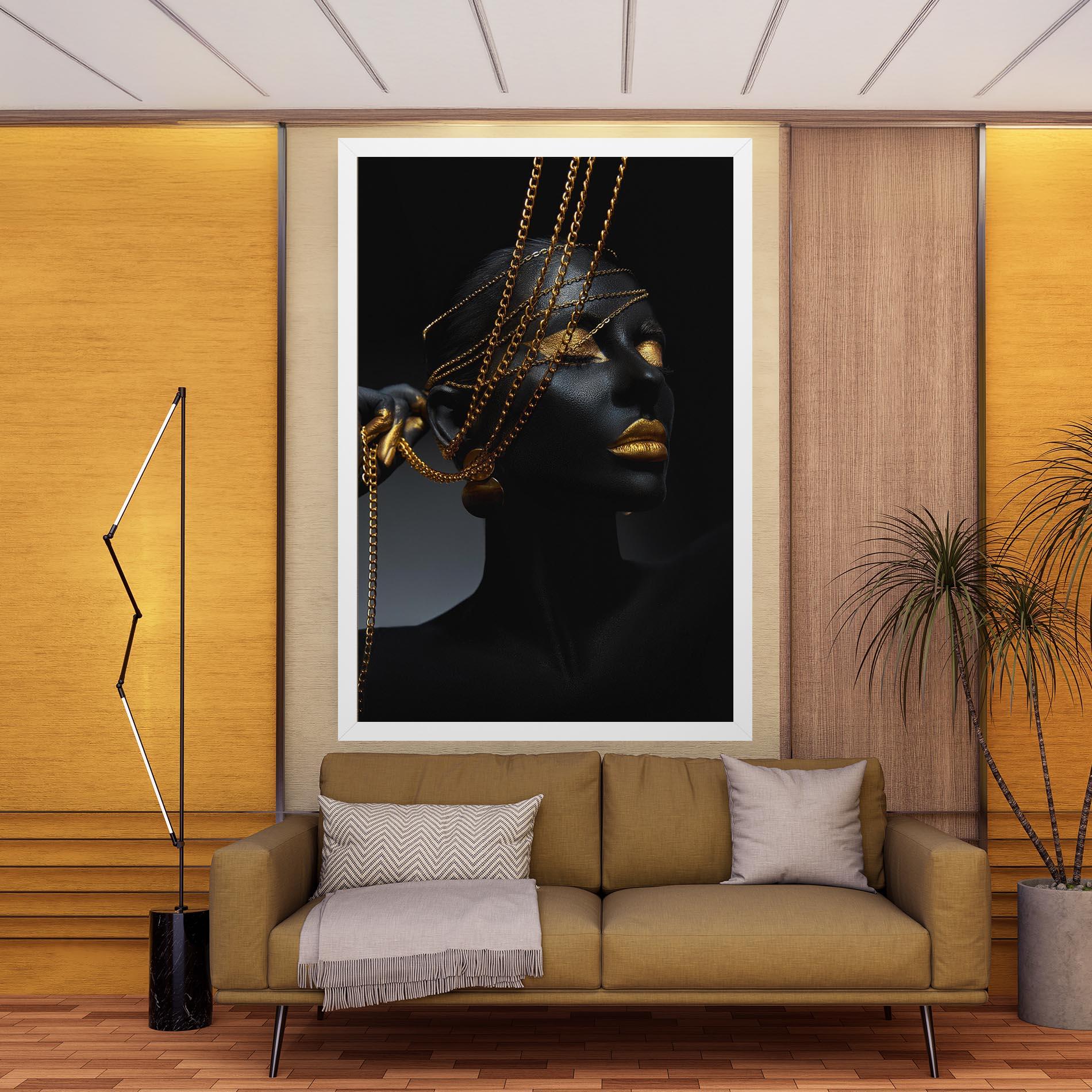 Leinwandbild Pretty Gold Chain mockup 9