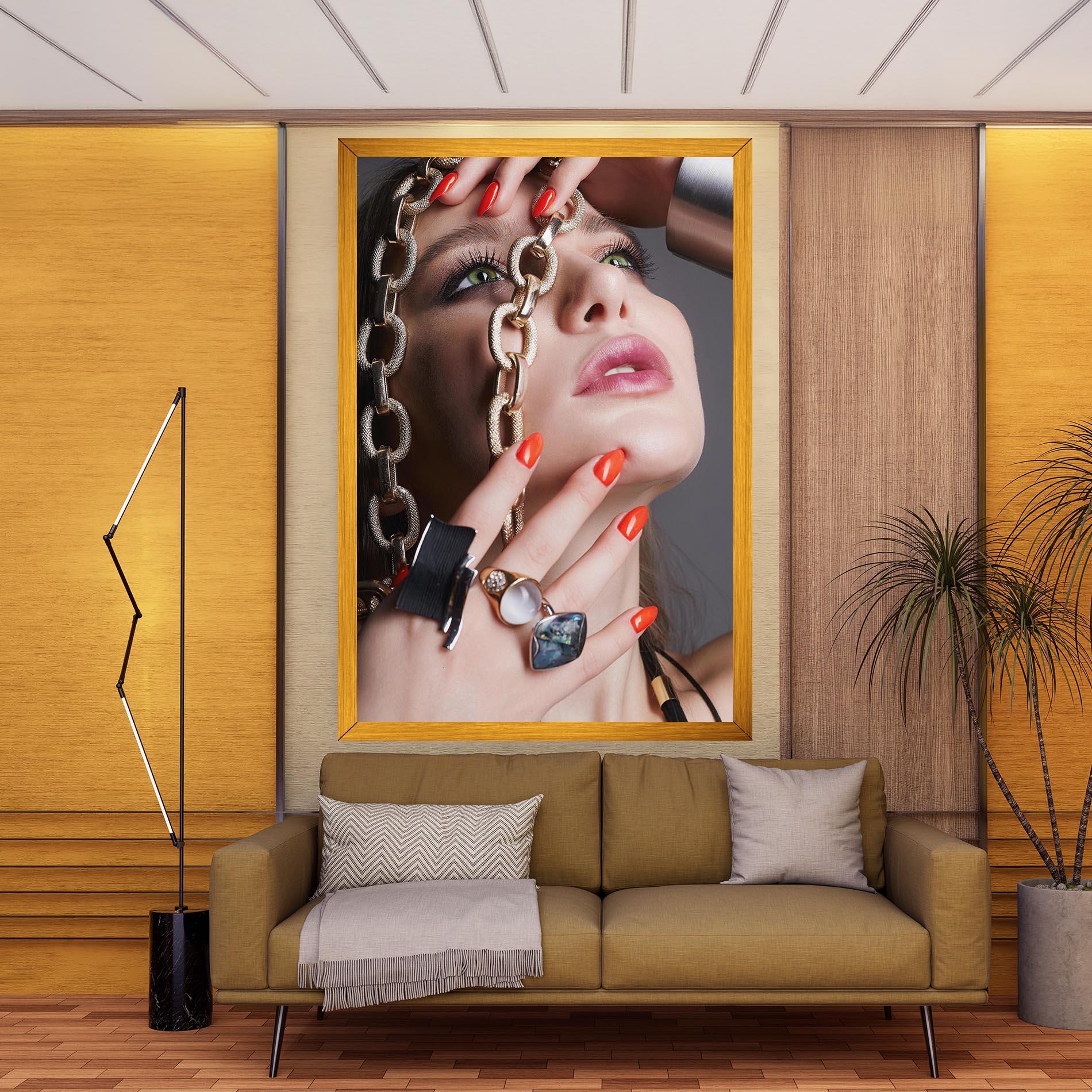 Leinwandbild Big Chain Woman mockup 9