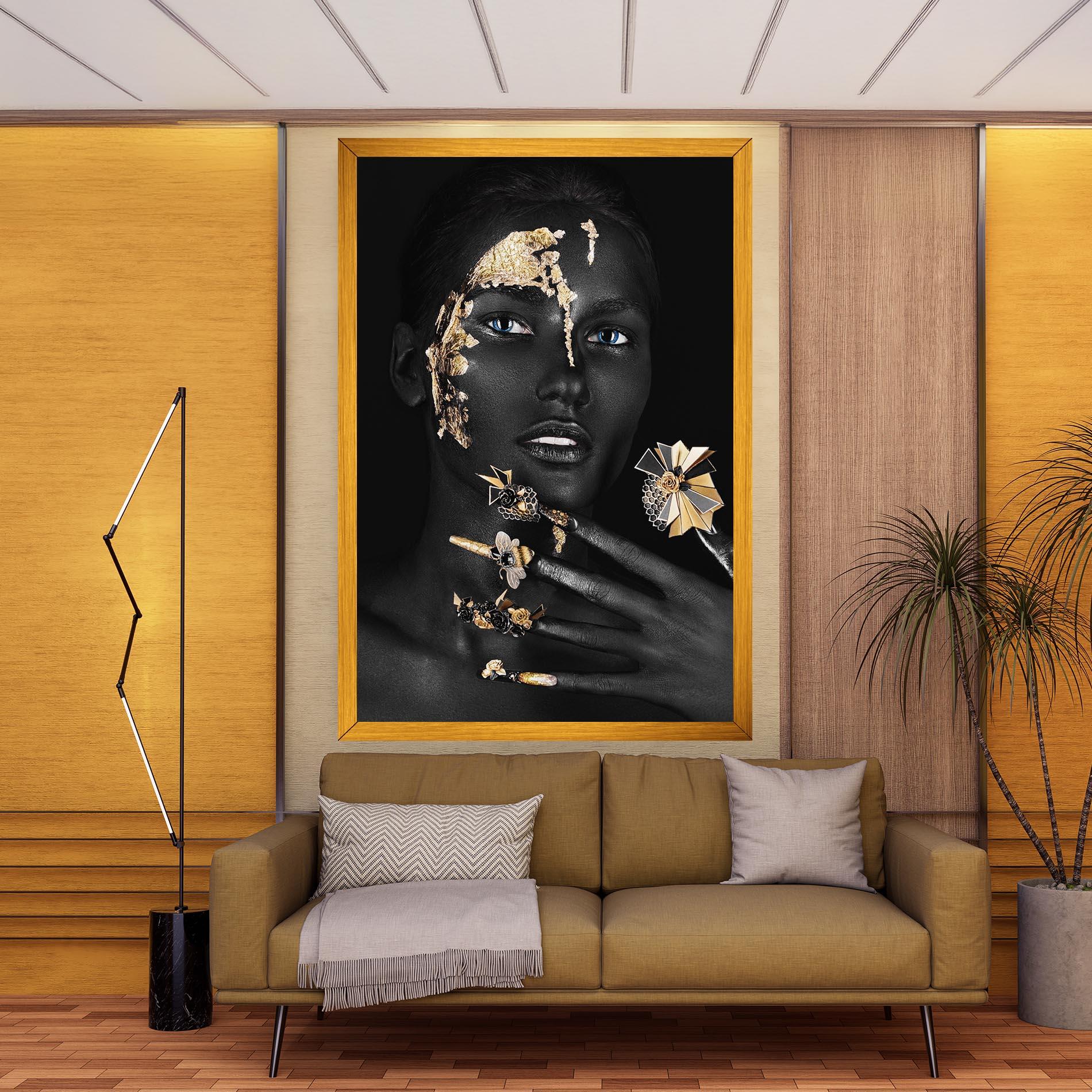 Leinwandbild Black Art Makeup mockup 9
