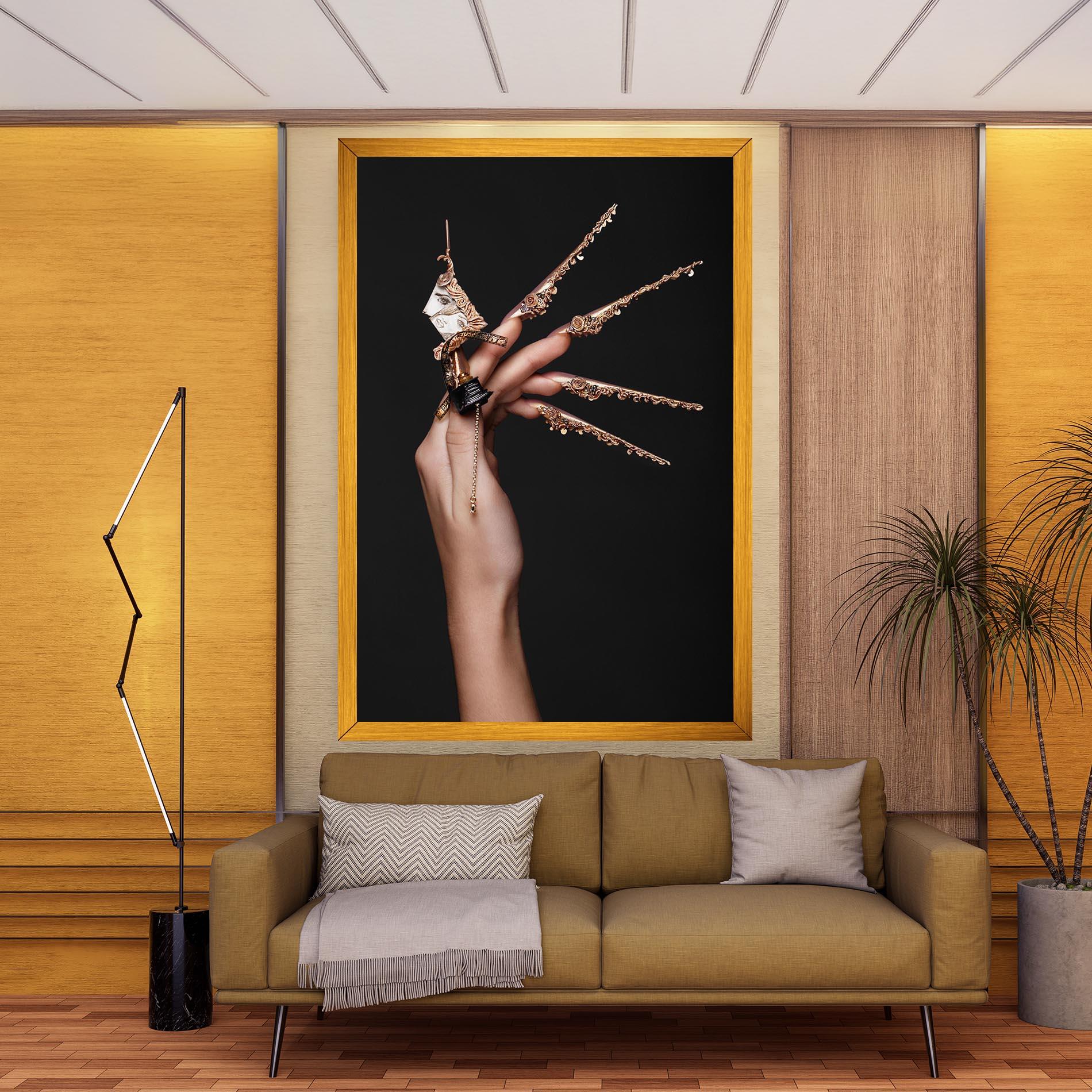 Leinwandbild Creative Design Nails mockup 9