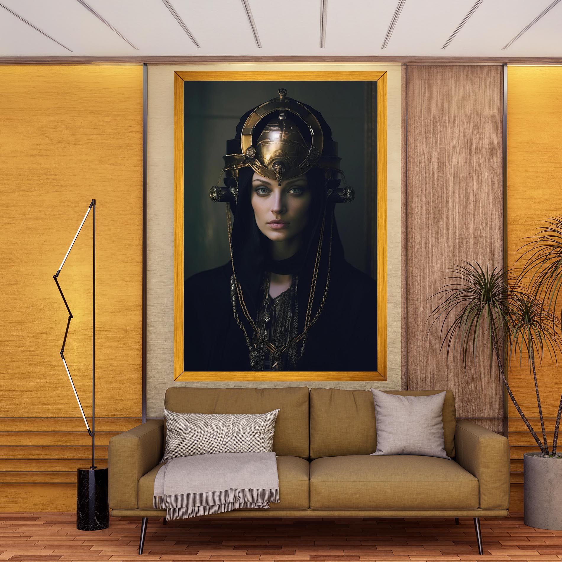 Gold Headpiece mockup 9