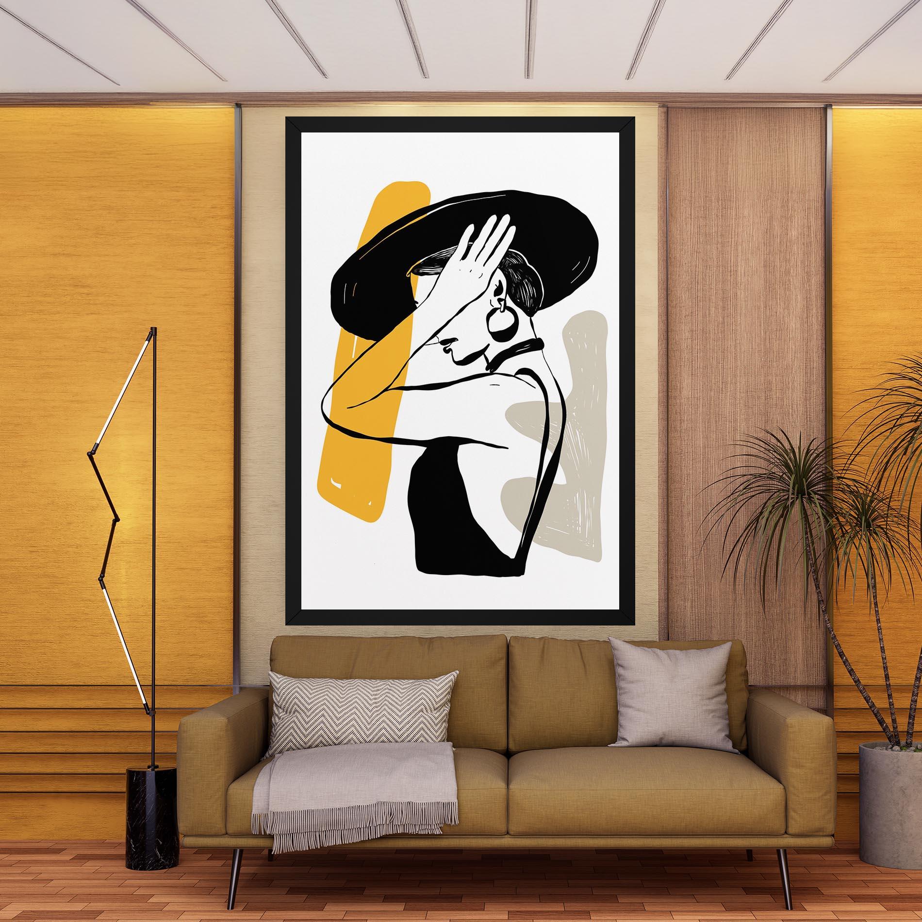 Leinwandbild Big Earring mockup 9