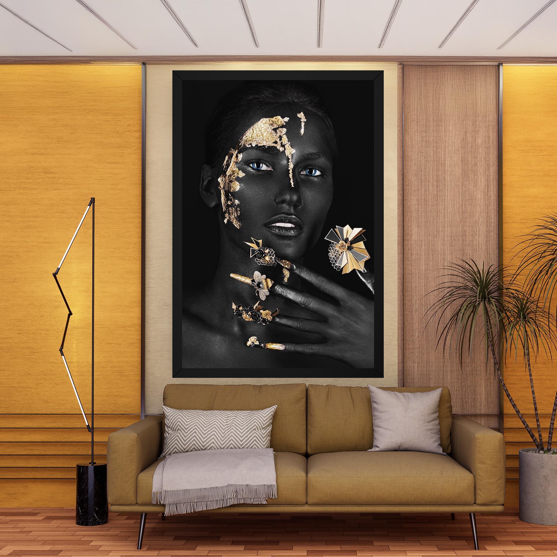 Leinwandbild Black Art Makeup mockup 9