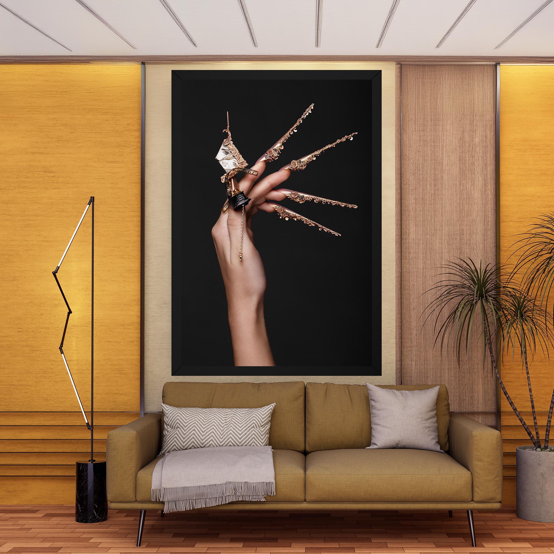 Leinwandbild Creative Design Nails mockup 9