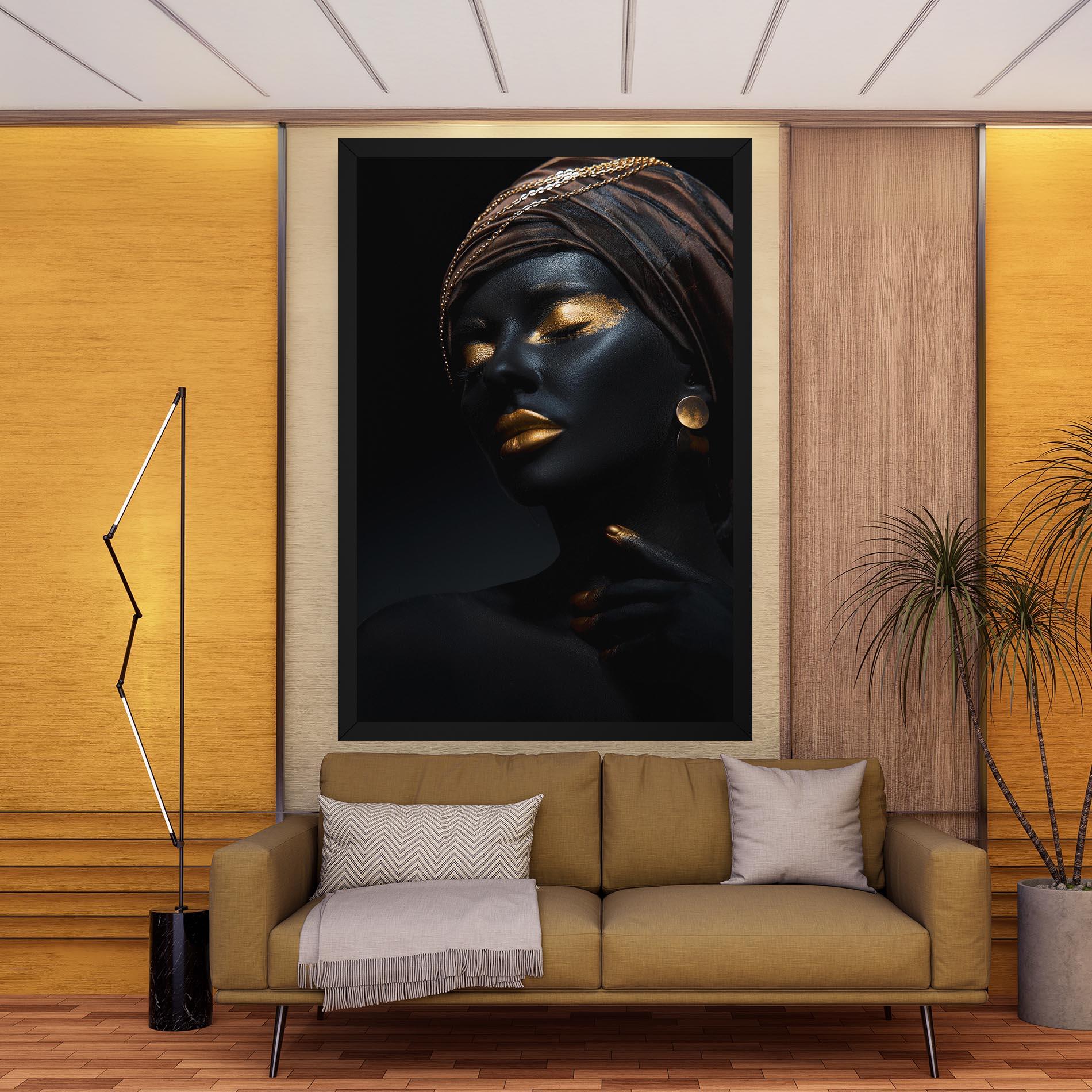 Leinwandbild Gold Accessory And Makeup mockup 9