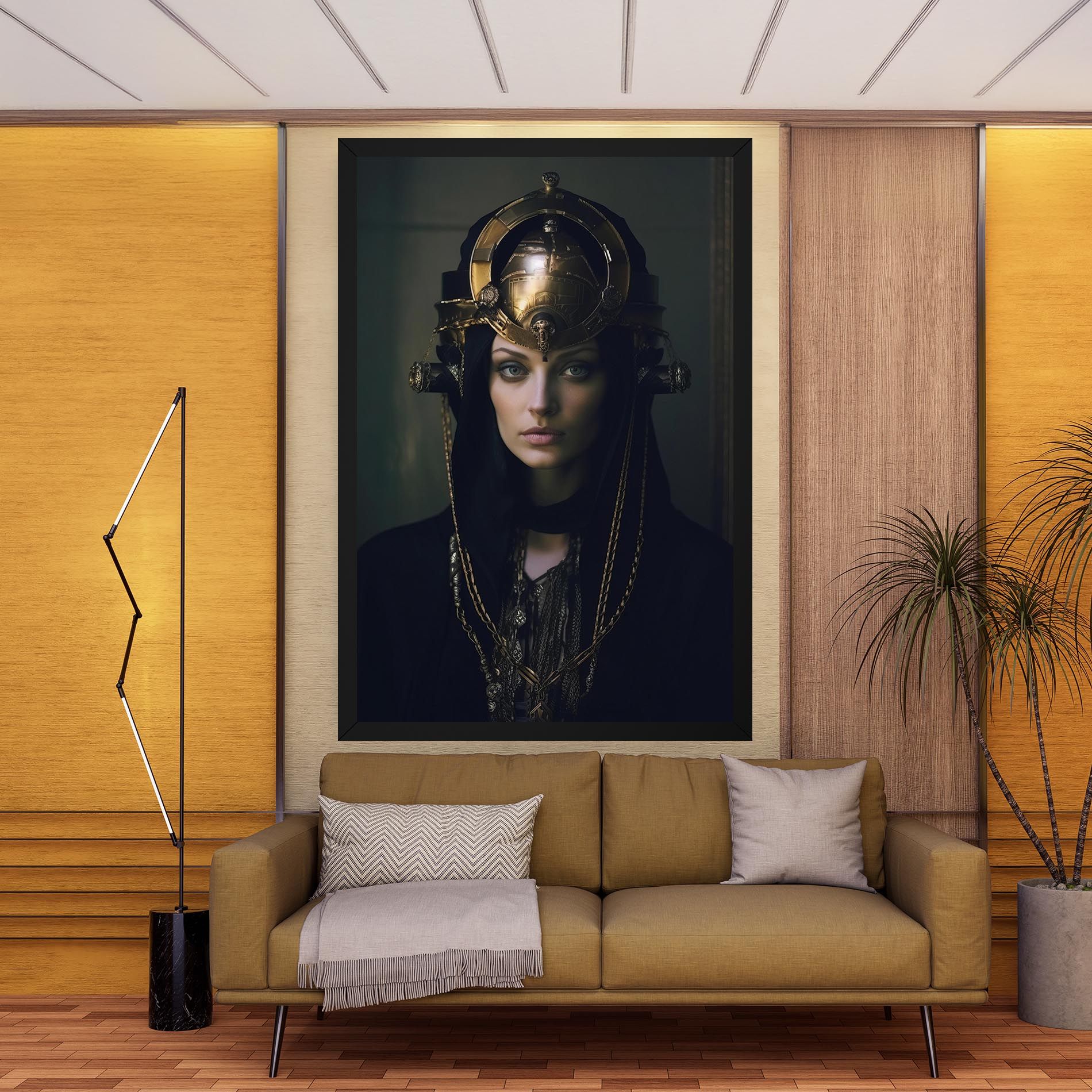 Gold Headpiece mockup 9