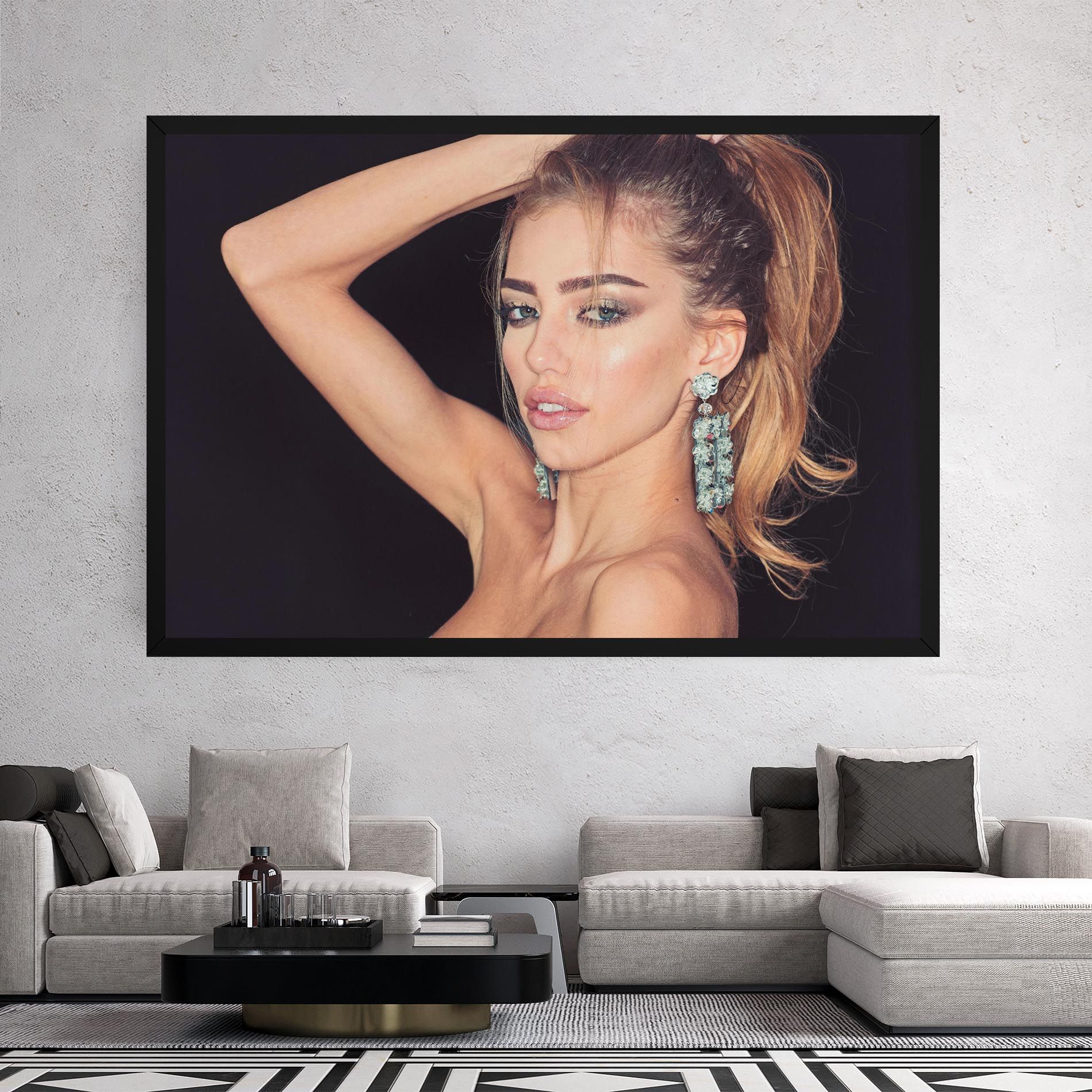 Flower Earrings mockup 2