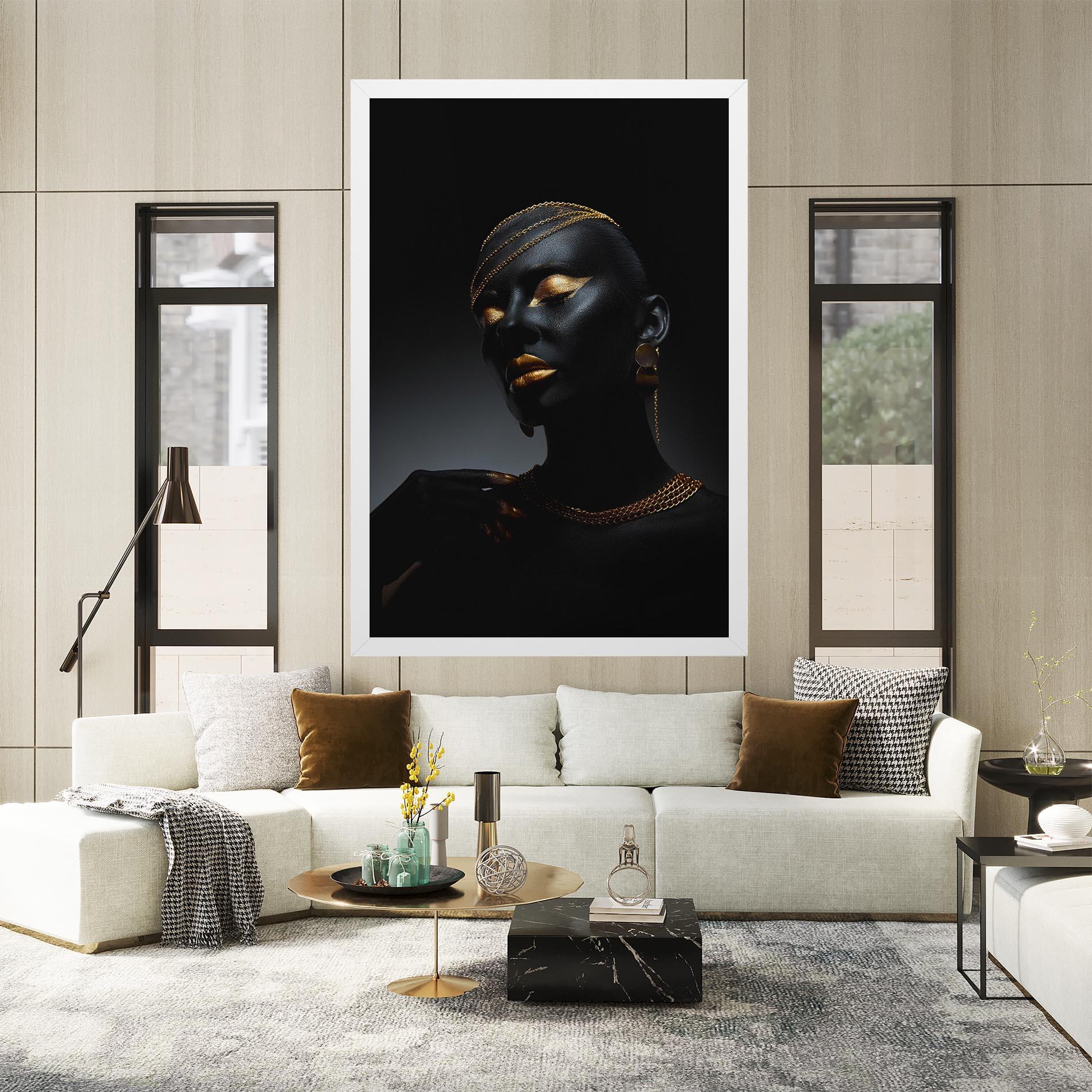 Leinwandbild Beauty Gold mockup 2
