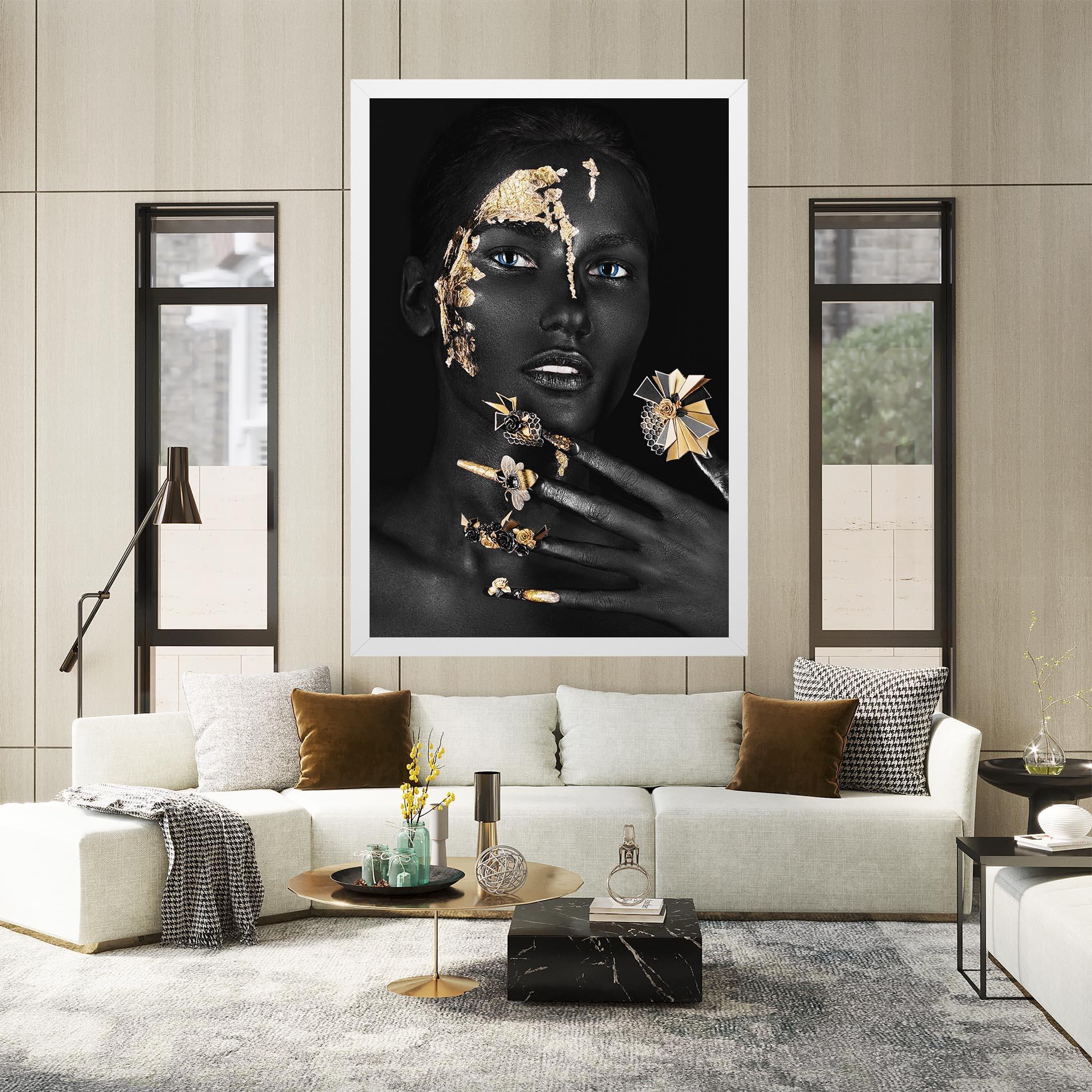 Leinwandbild Black Art Makeup mockup 2