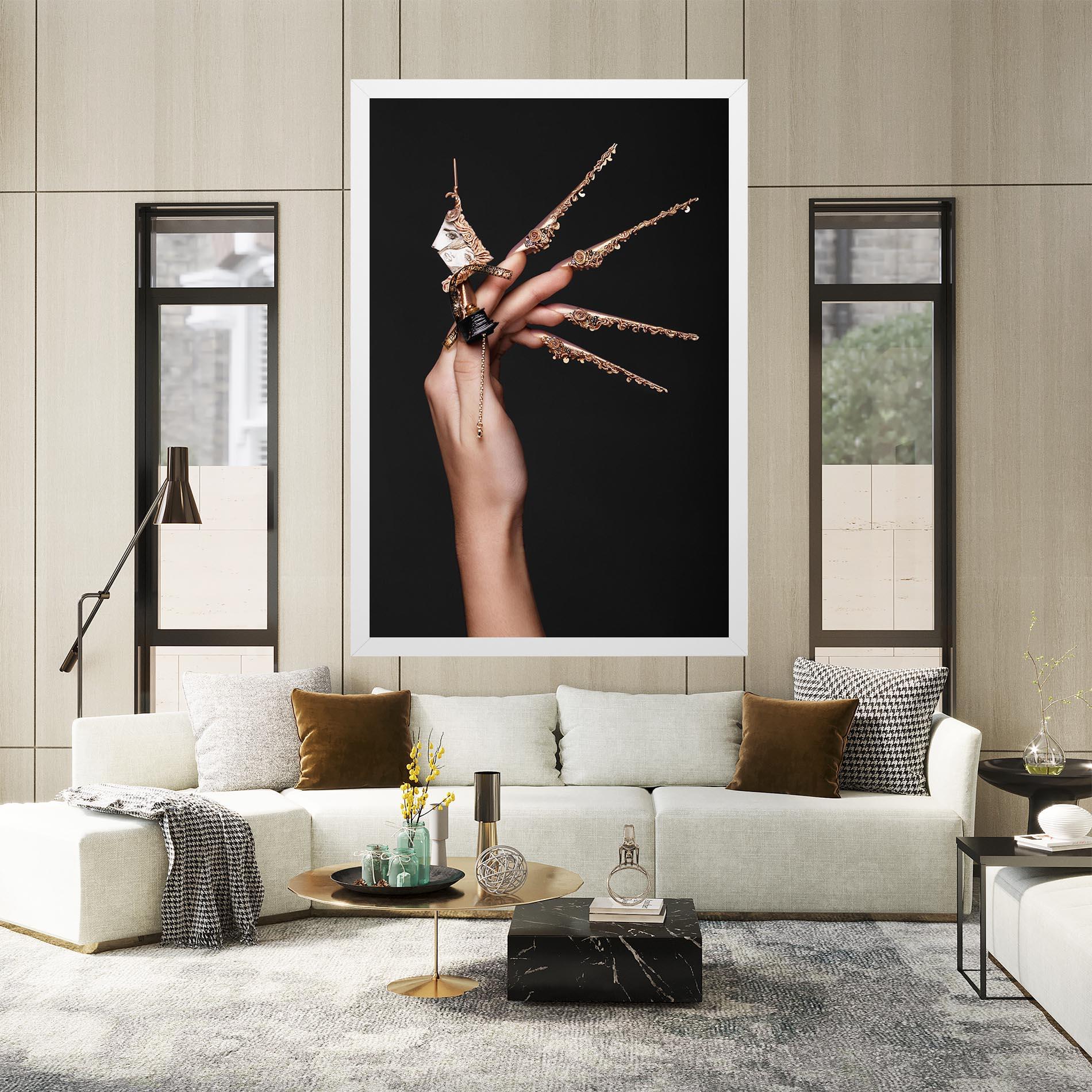 Leinwandbild Creative Design Nails mockup 2