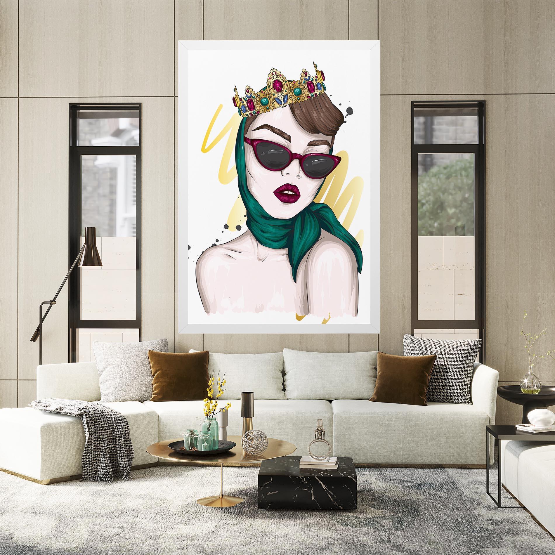 Leinwandbild Diva Crown mockup 2