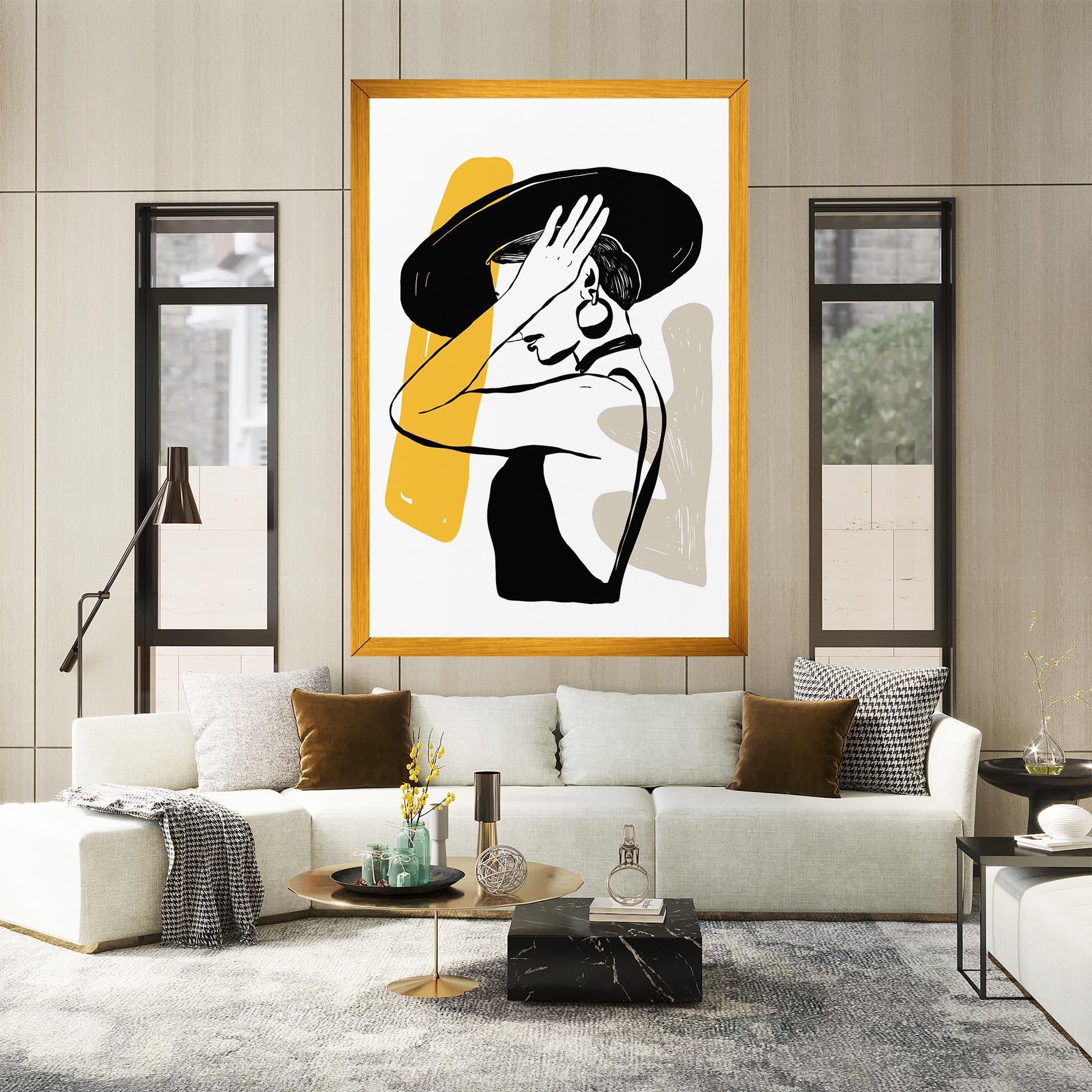 Leinwandbild Big Earring mockup 2