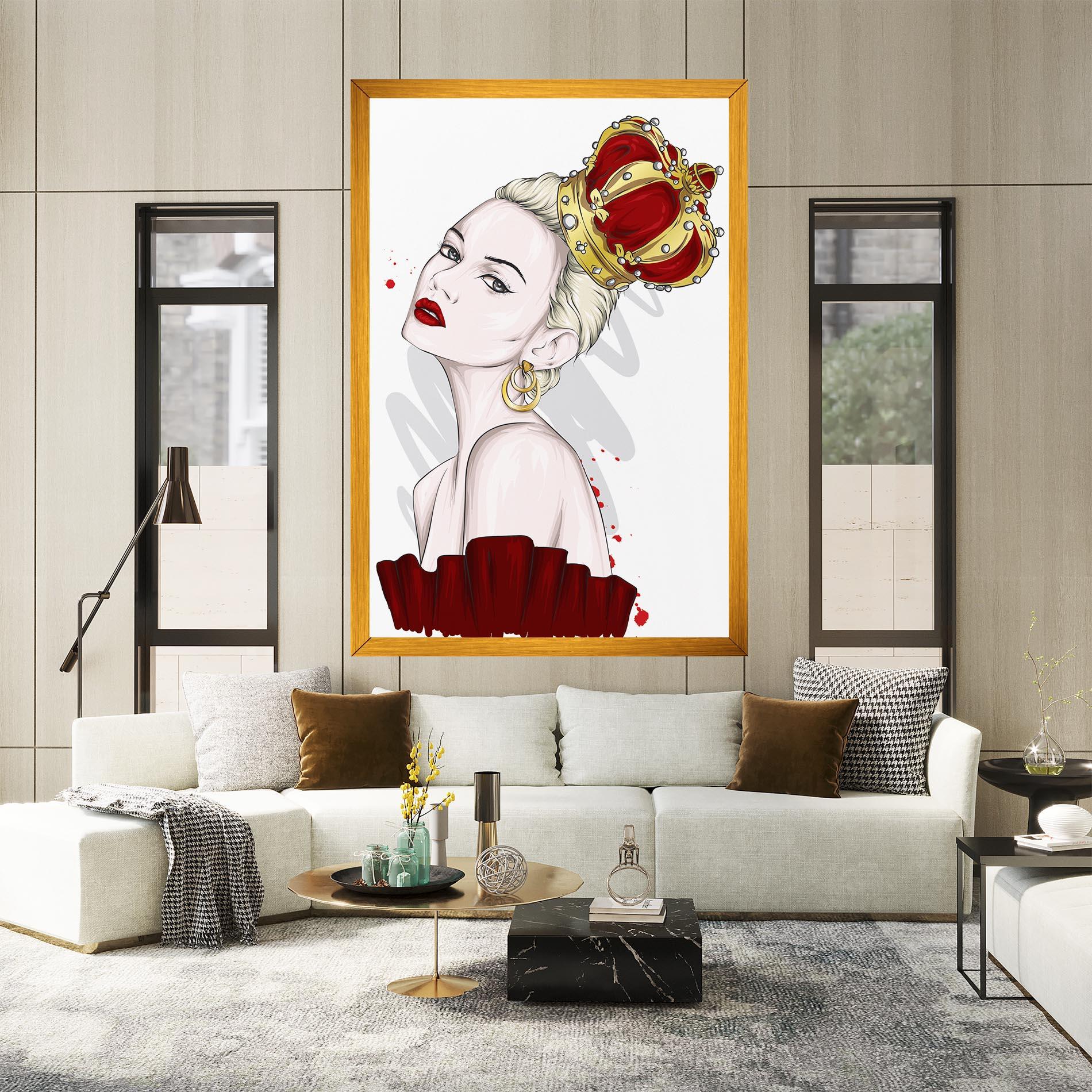 Leinwandbild Big Red Crown mockup 2