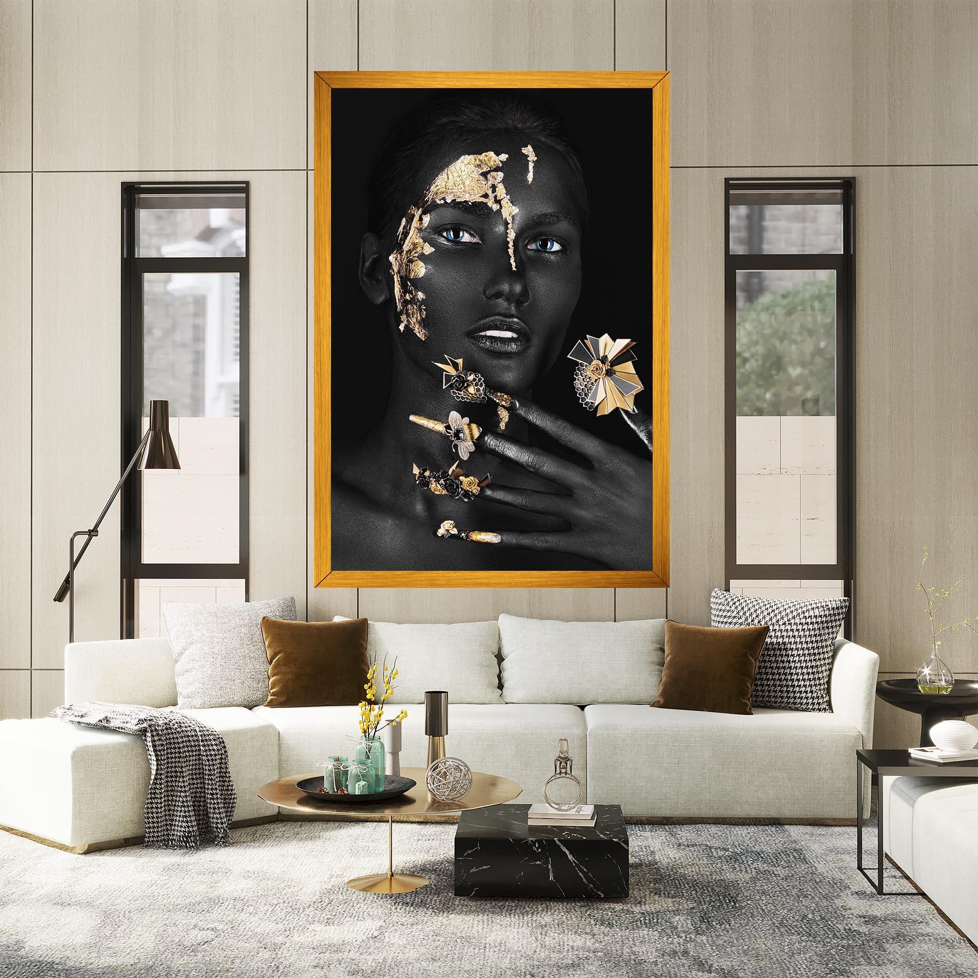 Leinwandbild Black Art Makeup mockup 2