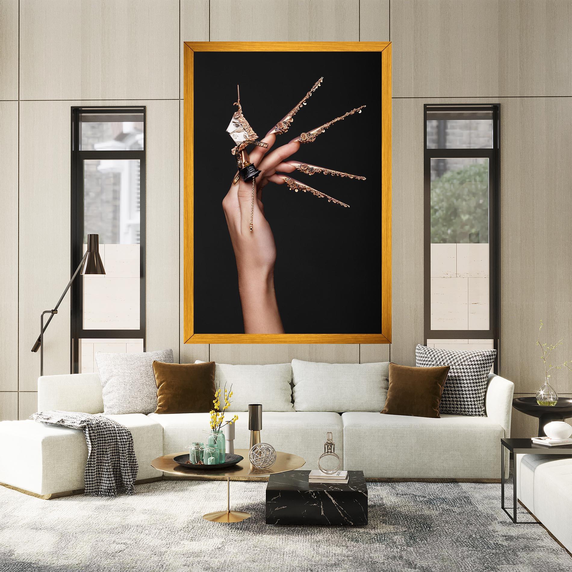 Leinwandbild Creative Design Nails mockup 2