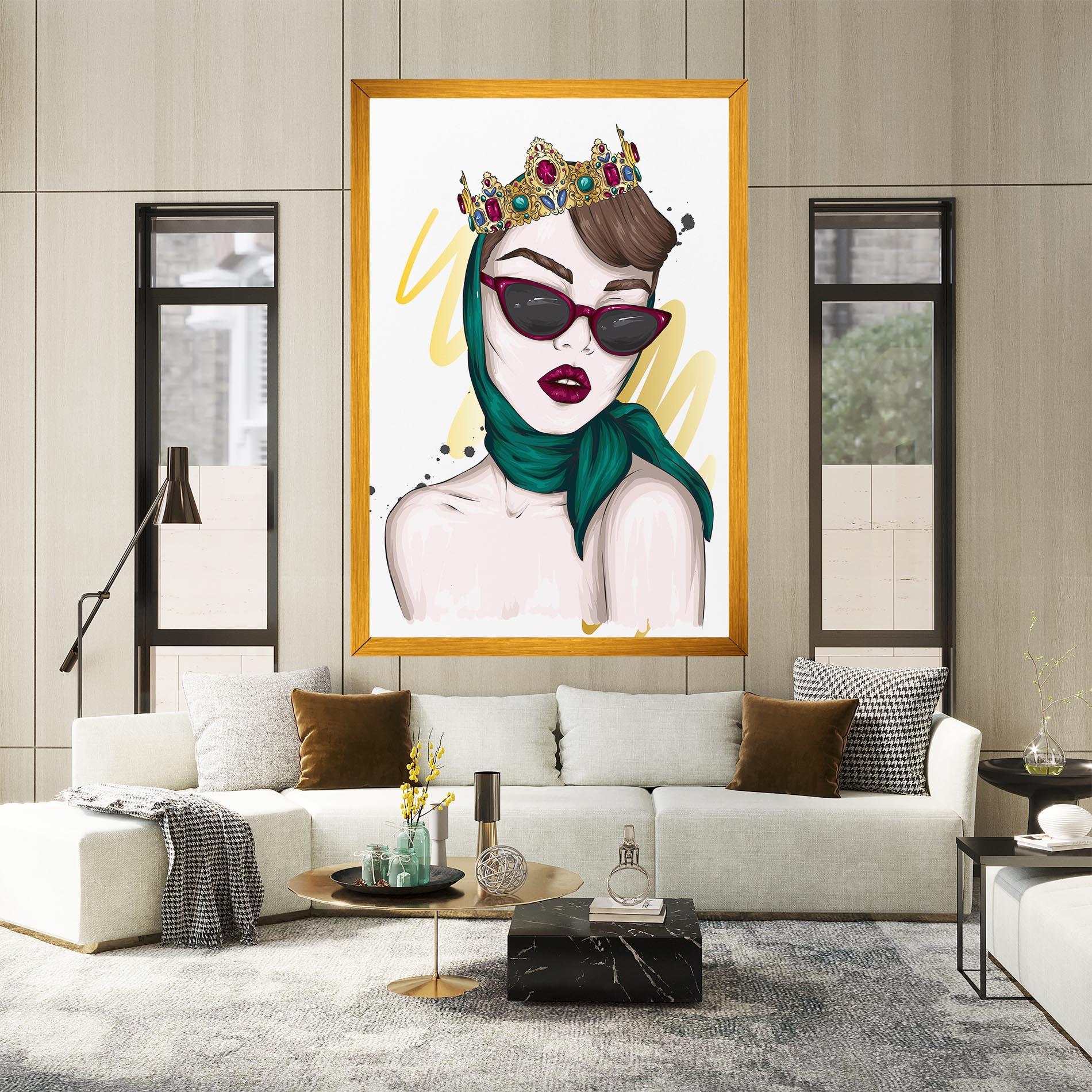 Leinwandbild Diva Crown mockup 2