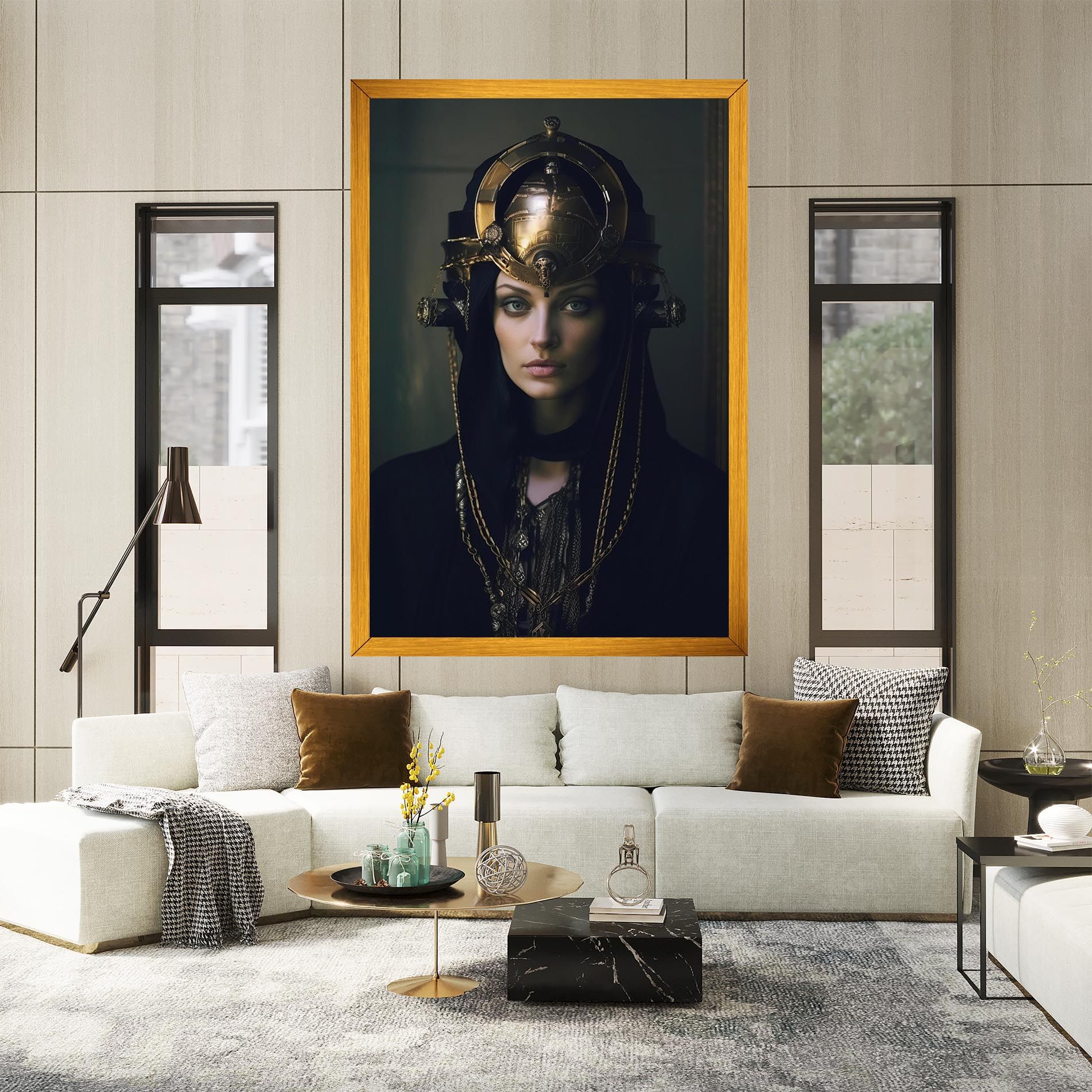 Gold Headpiece mockup 2