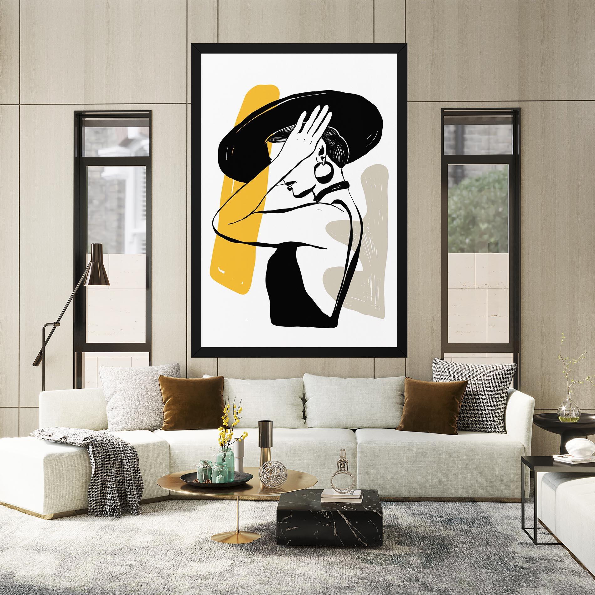 Leinwandbild Big Earring mockup 2