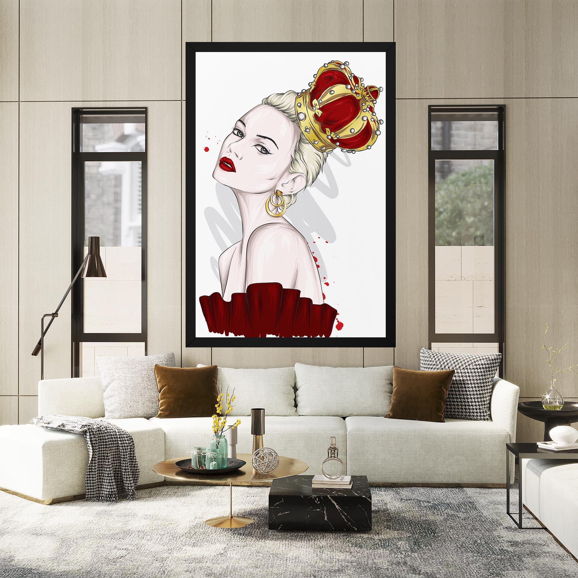 Leinwandbild Big Red Crown mockup 2