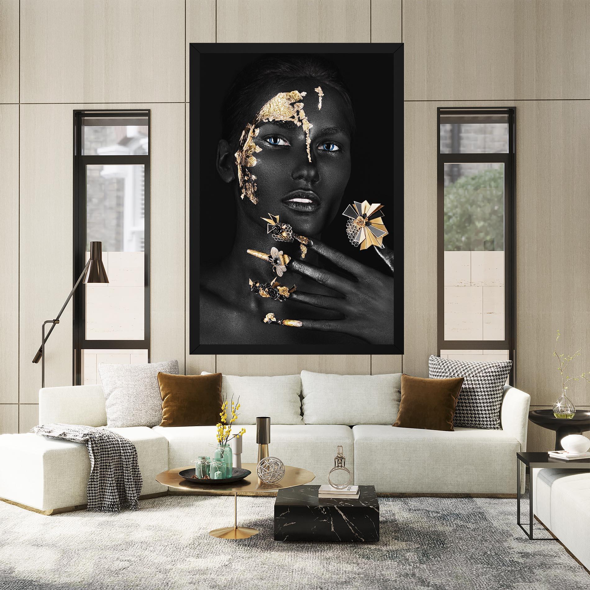 Leinwandbild Black Art Makeup mockup 2